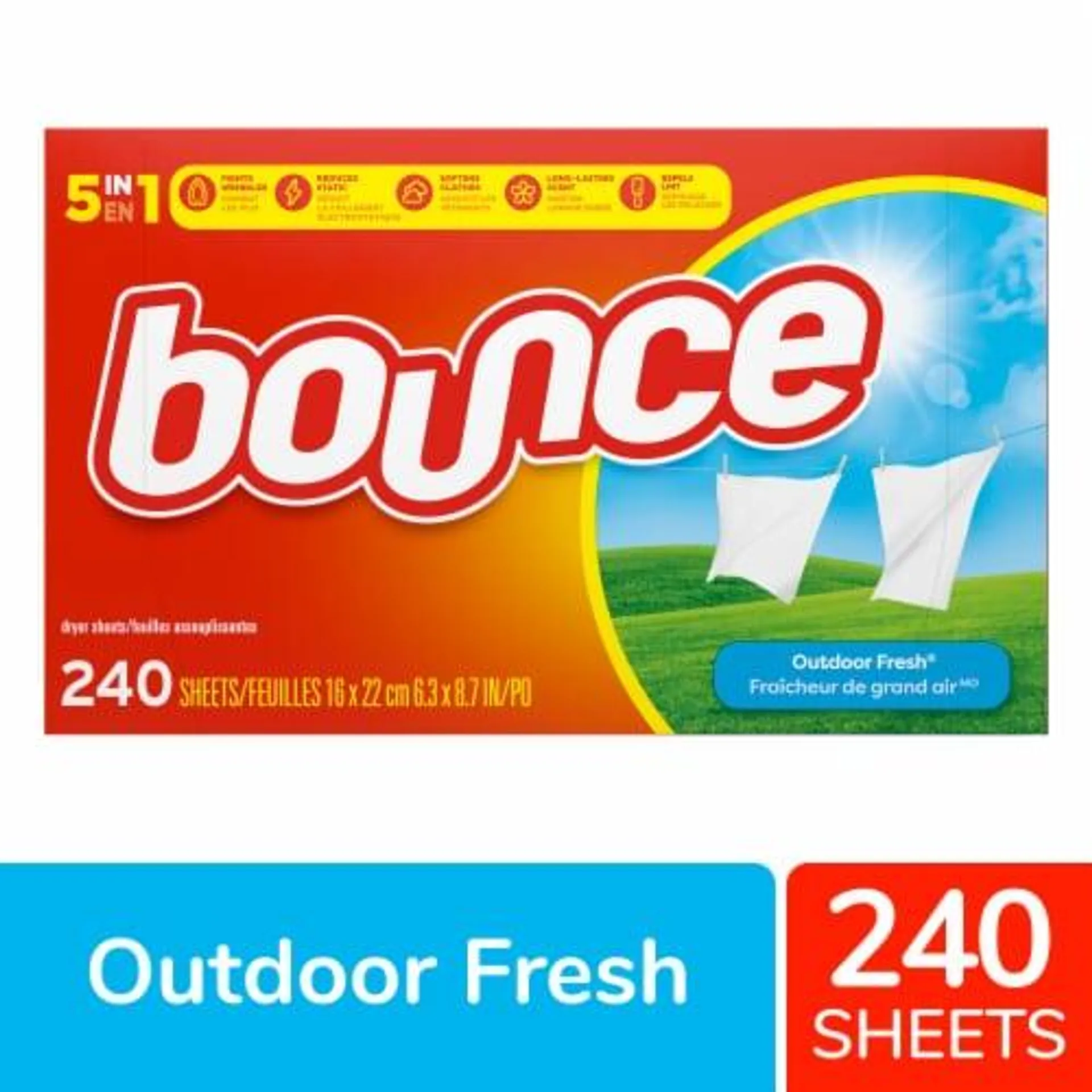 Bounce Outdoor Fresh Dryer Sheets