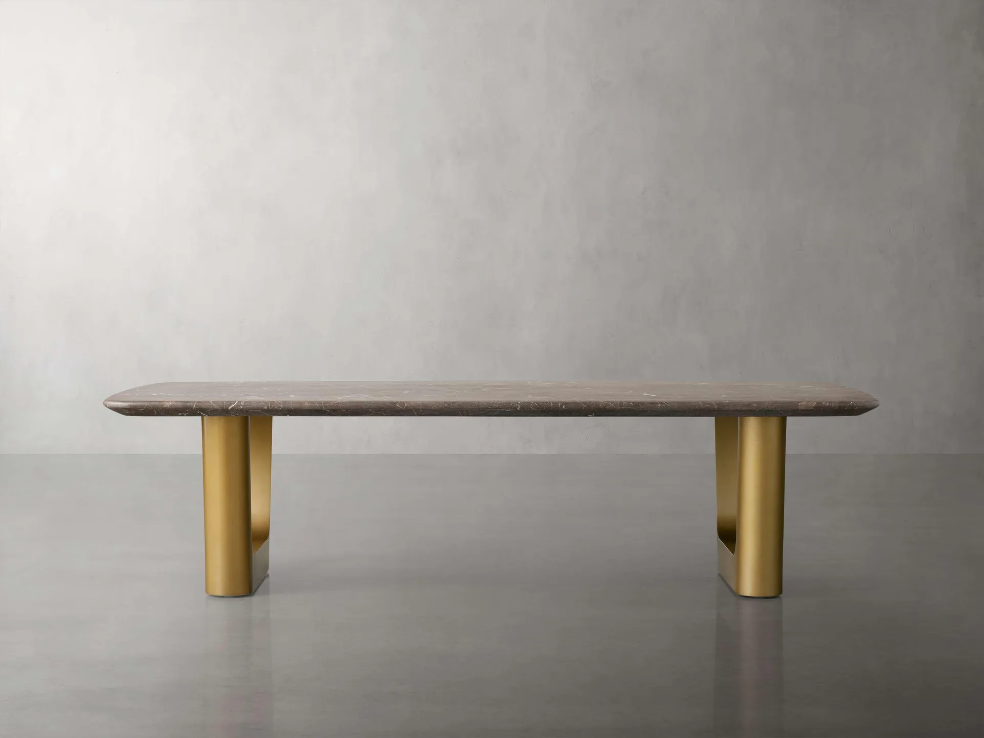 Saint Germain Stone Coffee Table with Rennes Base