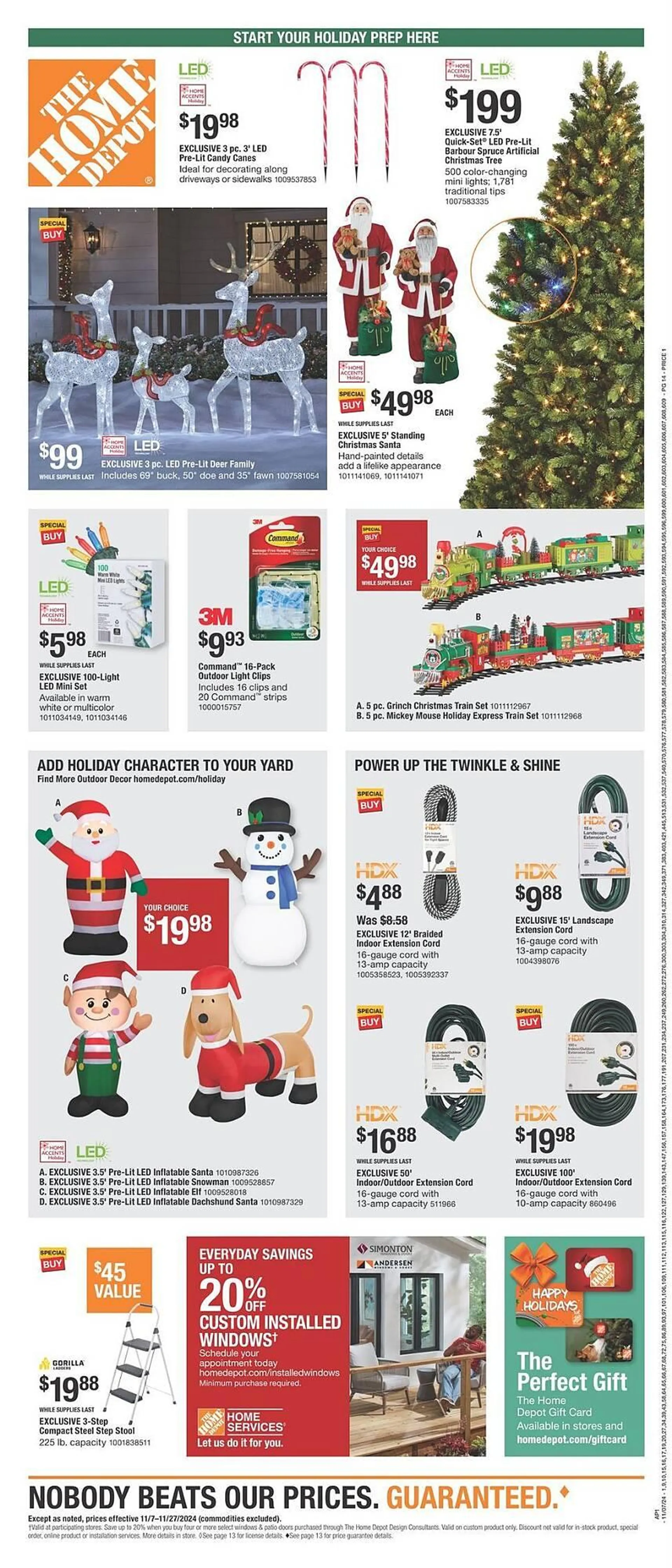 Weekly ad The Home Depot Weekly Ad from November 7 to November 27 2024 - Page 14