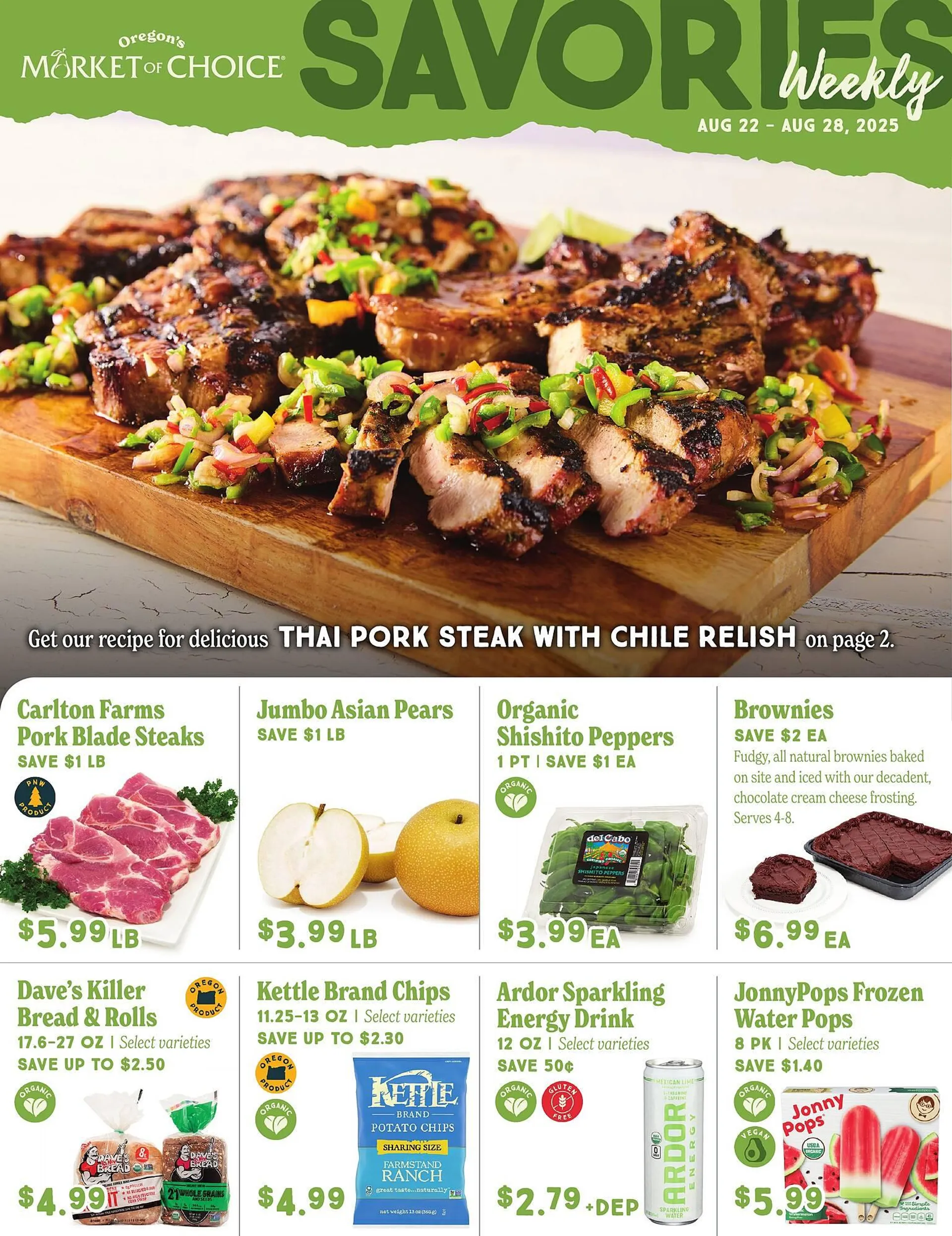 Weekly ad Market of Choice ad from August 22 to August 28 2025 - Page 1