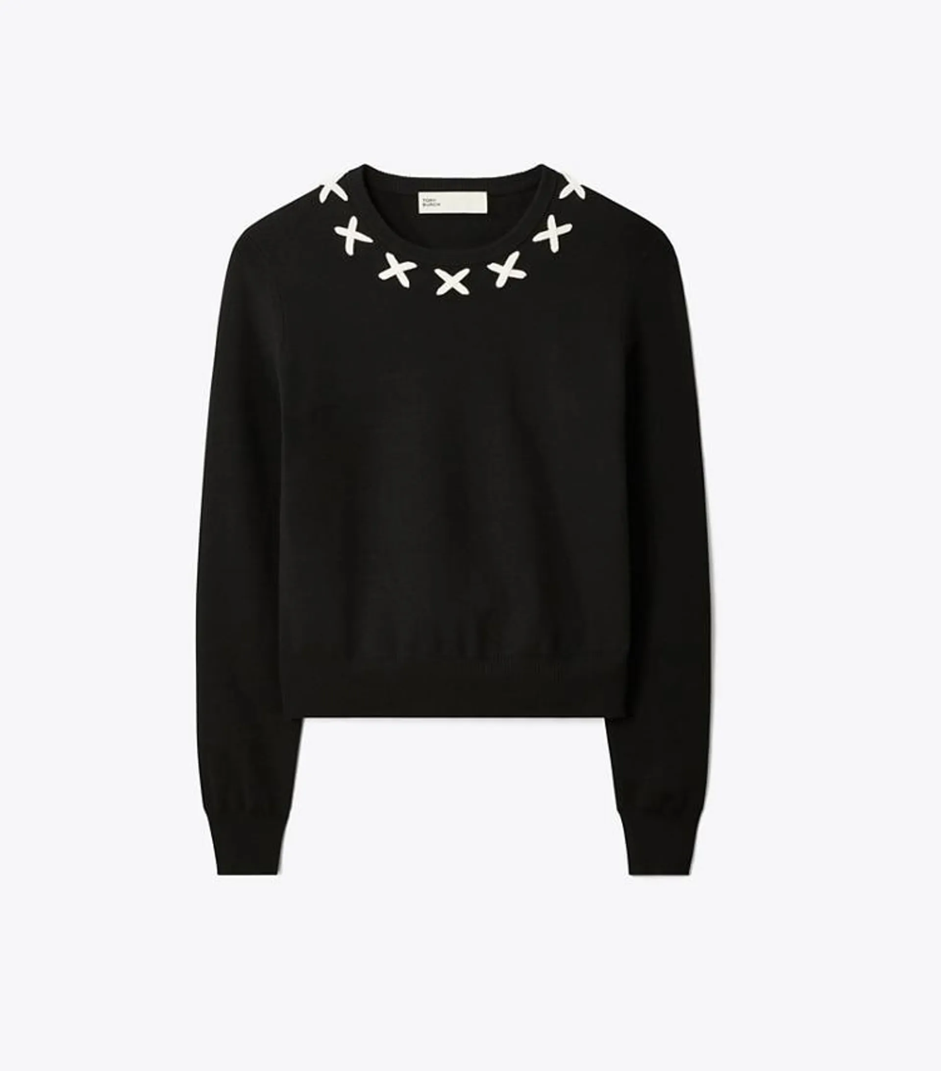 EMBROIDERED WOOL SWEATER