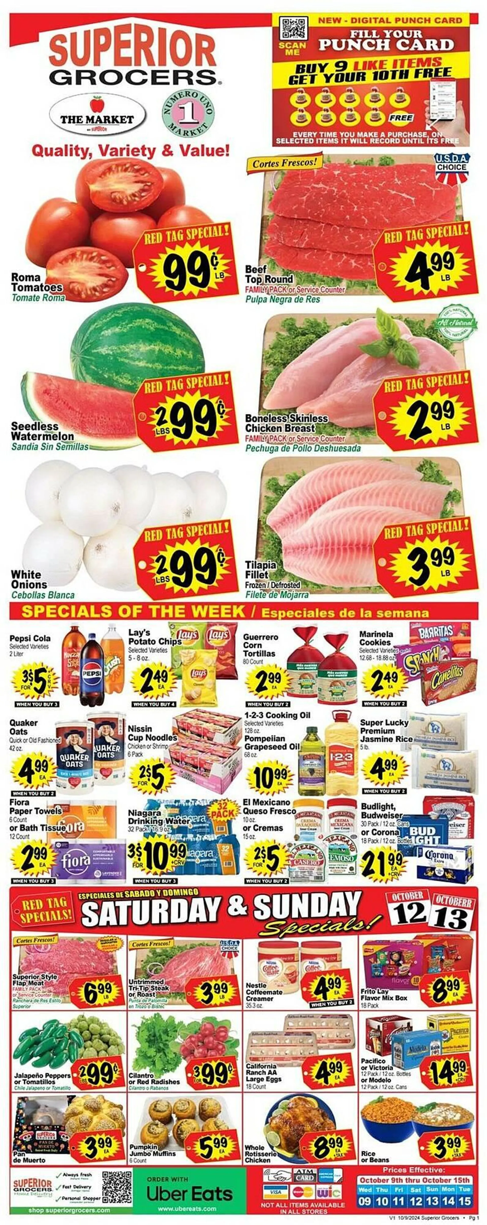 Superior Grocers Weekly Ad - 1