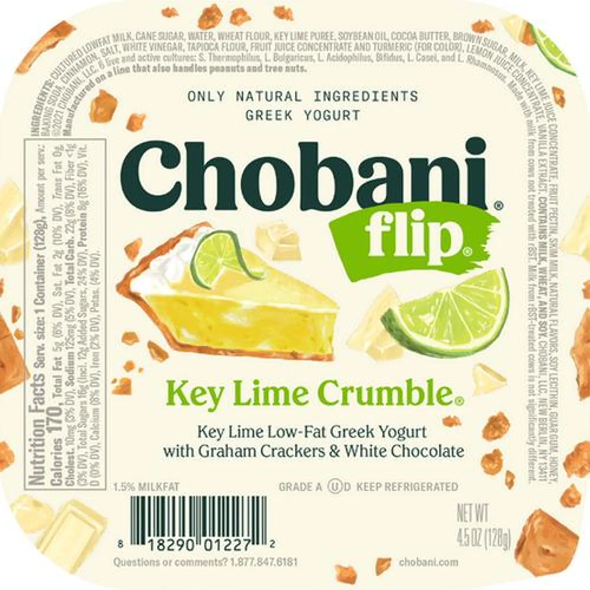 Chobani® Flip® low-fat Greek yogurt, key lime