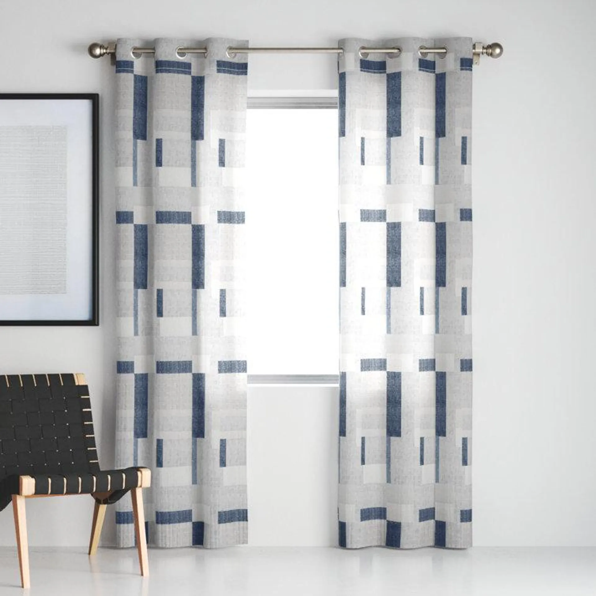 Kitson Semi Sheer Polyester Curtain