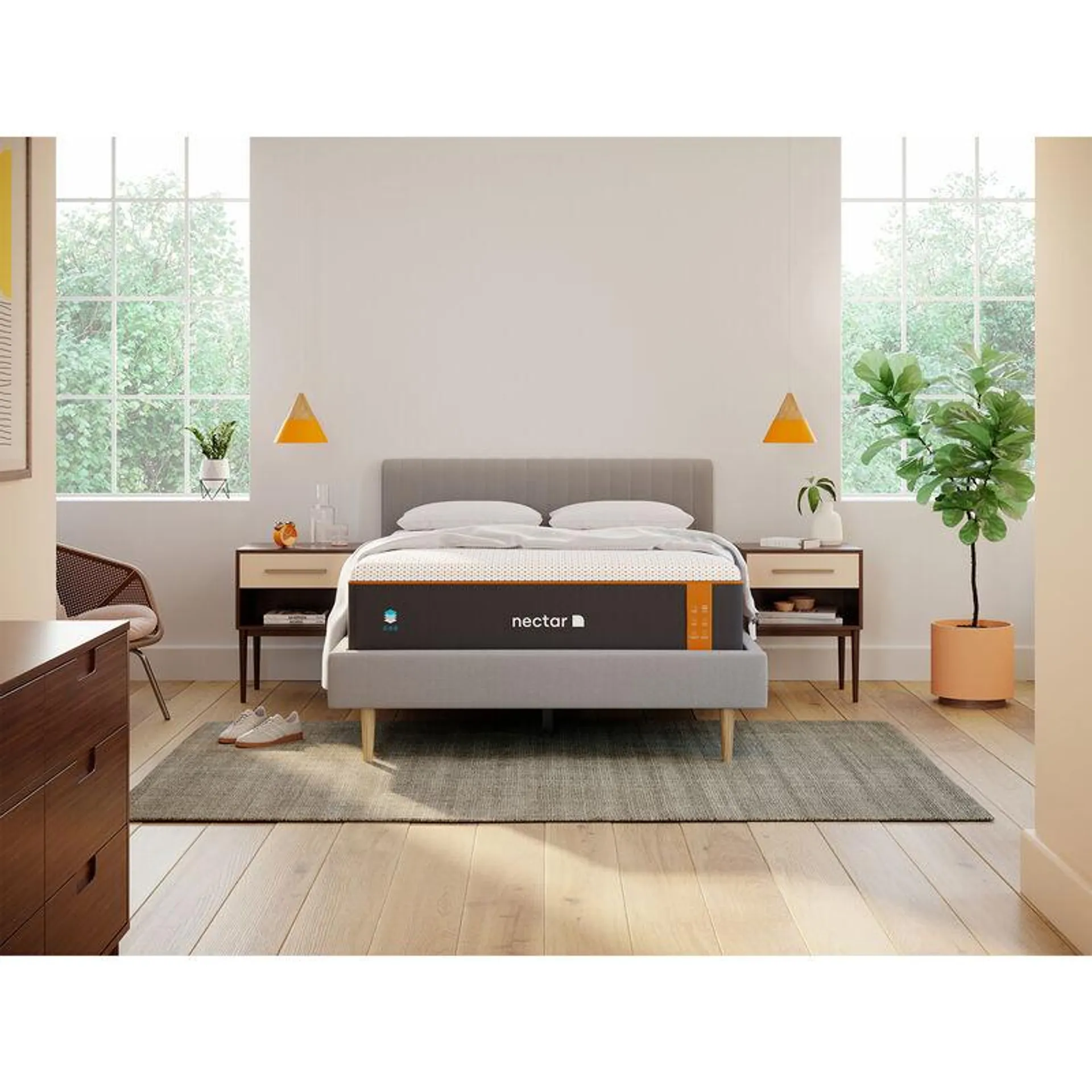 Nectar Premier Copper Memory Foam Mattress - Queen