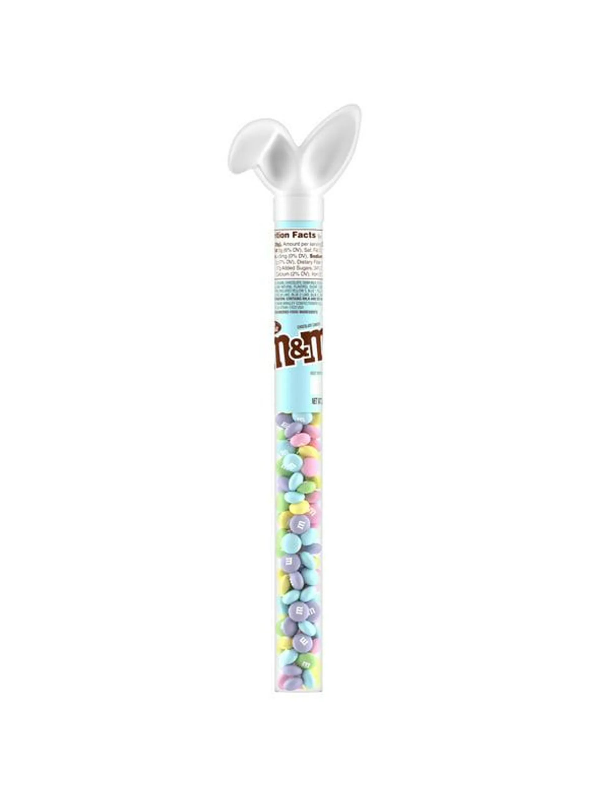 M&M's Milk Chocolate Pastel Blend Easter Candy Bunny Cane - 3 Oz