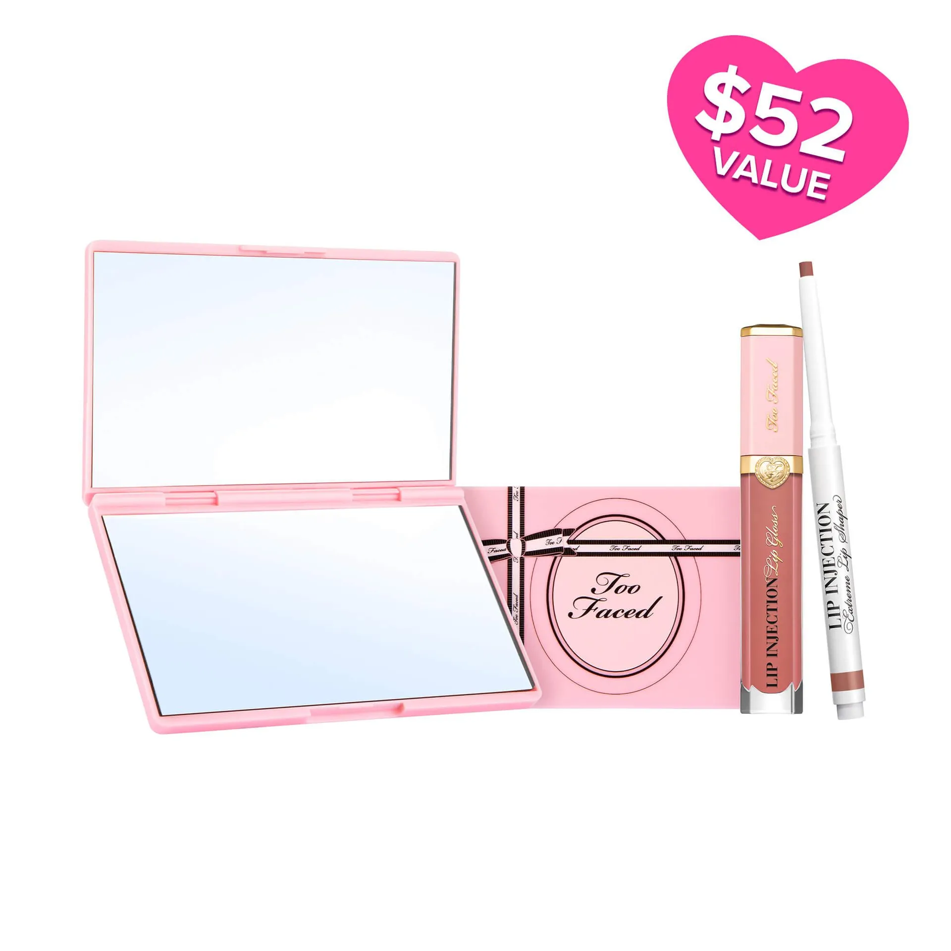 Lip Injection Nude Lip Kit: Plumping Lip Liner & Lip Gloss Set