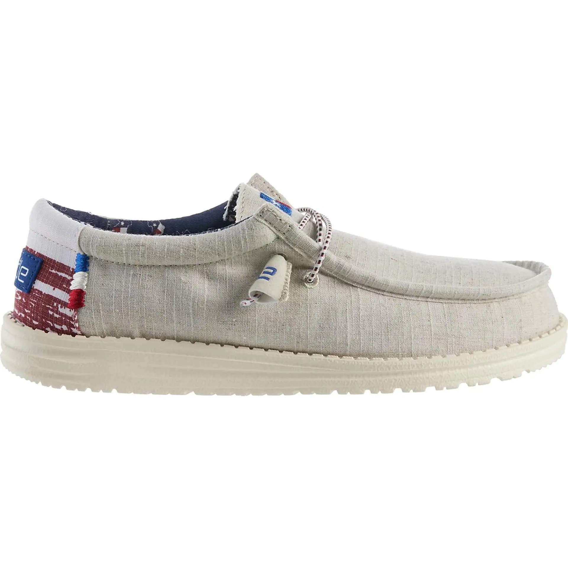 HEYDUDE Men's Wally Texas Canvas Slip-On Shoes