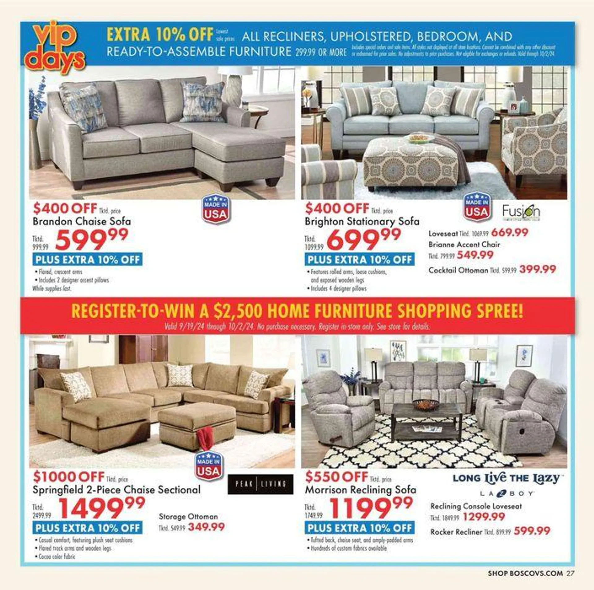 Weekly ad Weekly Ads Boscov's from September 19 to October 2 2024 - Page 19