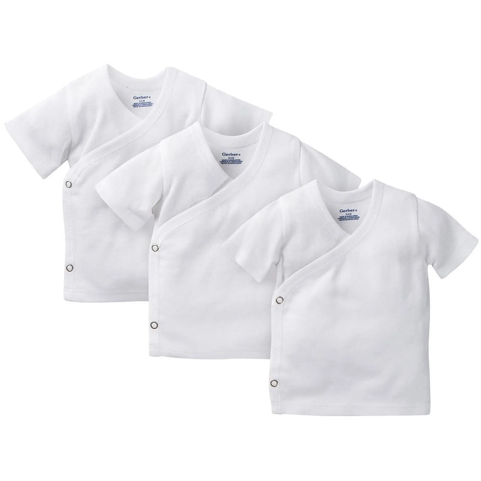 Gerber Side Snap Shirts 3 Pack