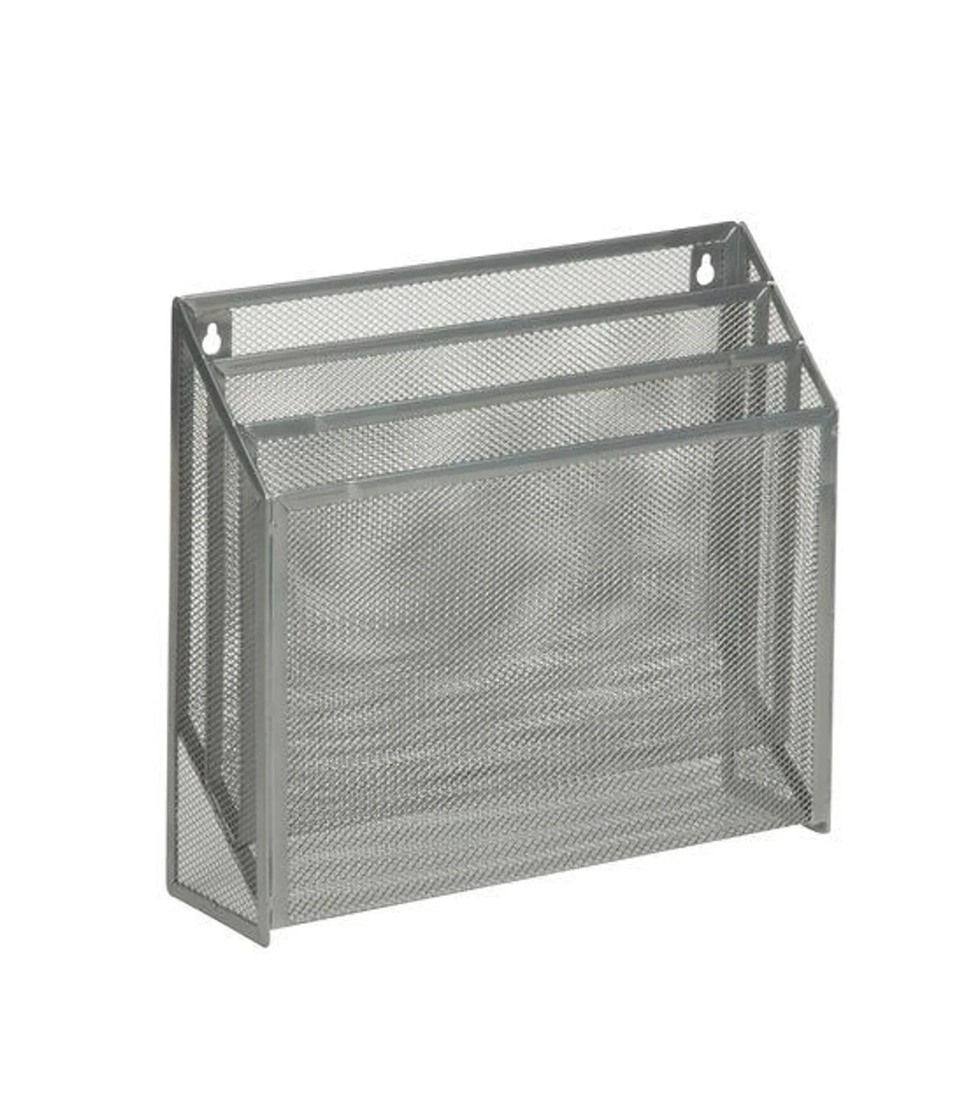 Honey Can Do 12.5" x 10" Gray Mesh Tabletop File Holder