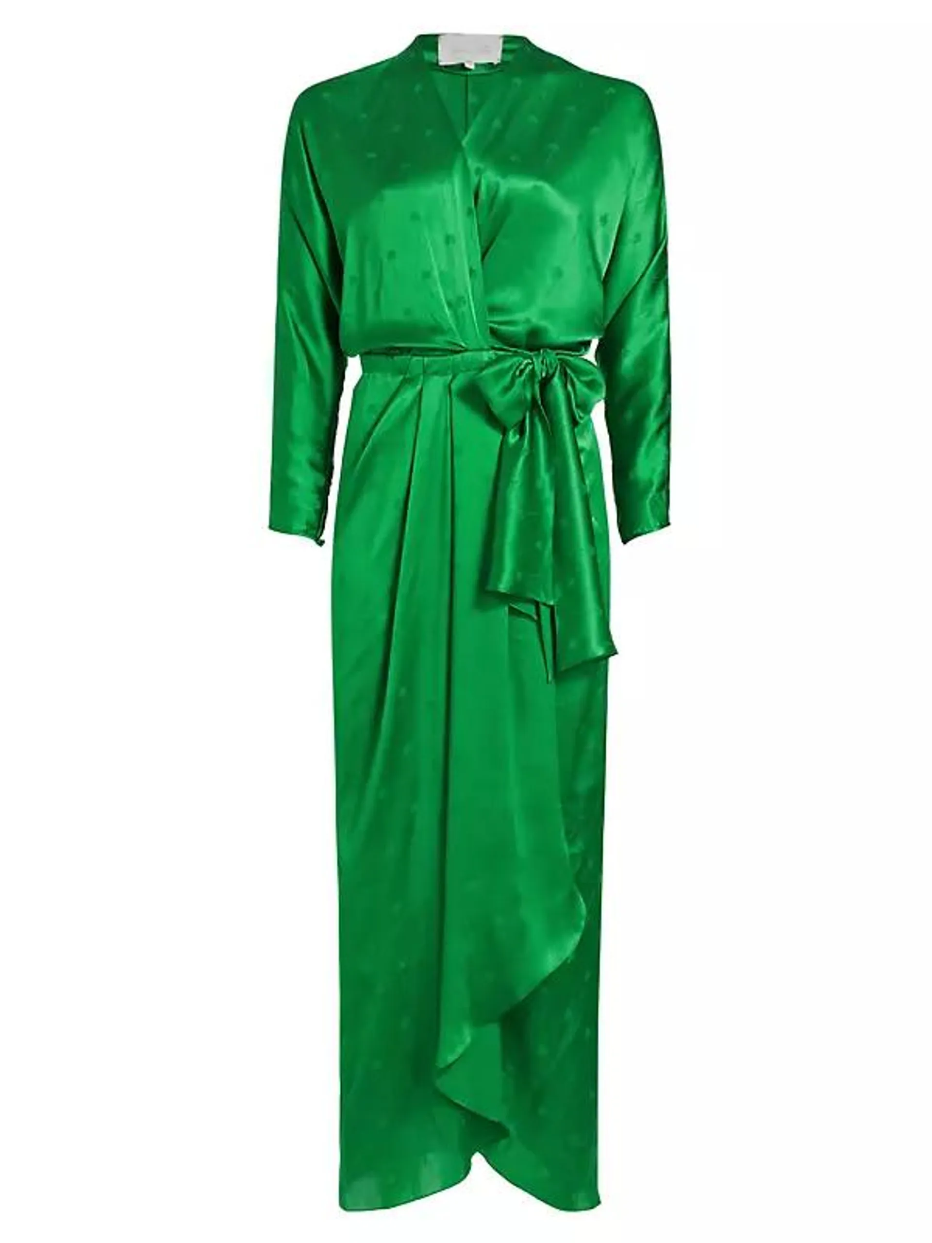 Crossing Currents Silk Wrap Dress