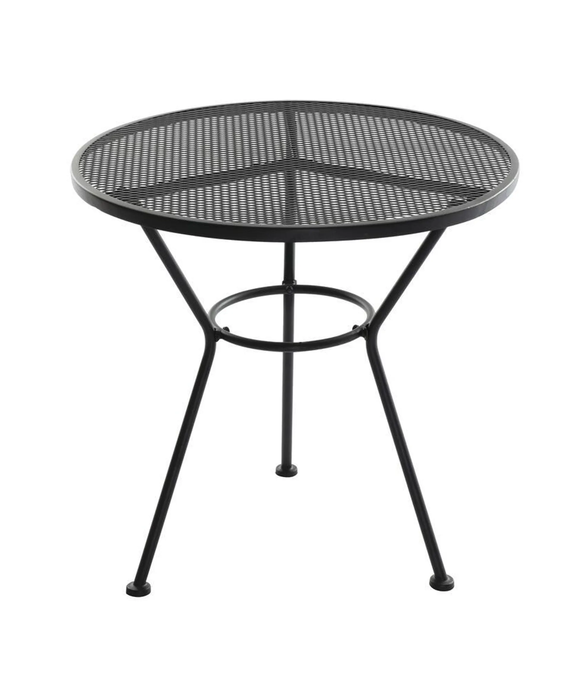 Backyard Creations® Wrought Iron Round Bistro Patio Table 28" W x 28" L x 27" H