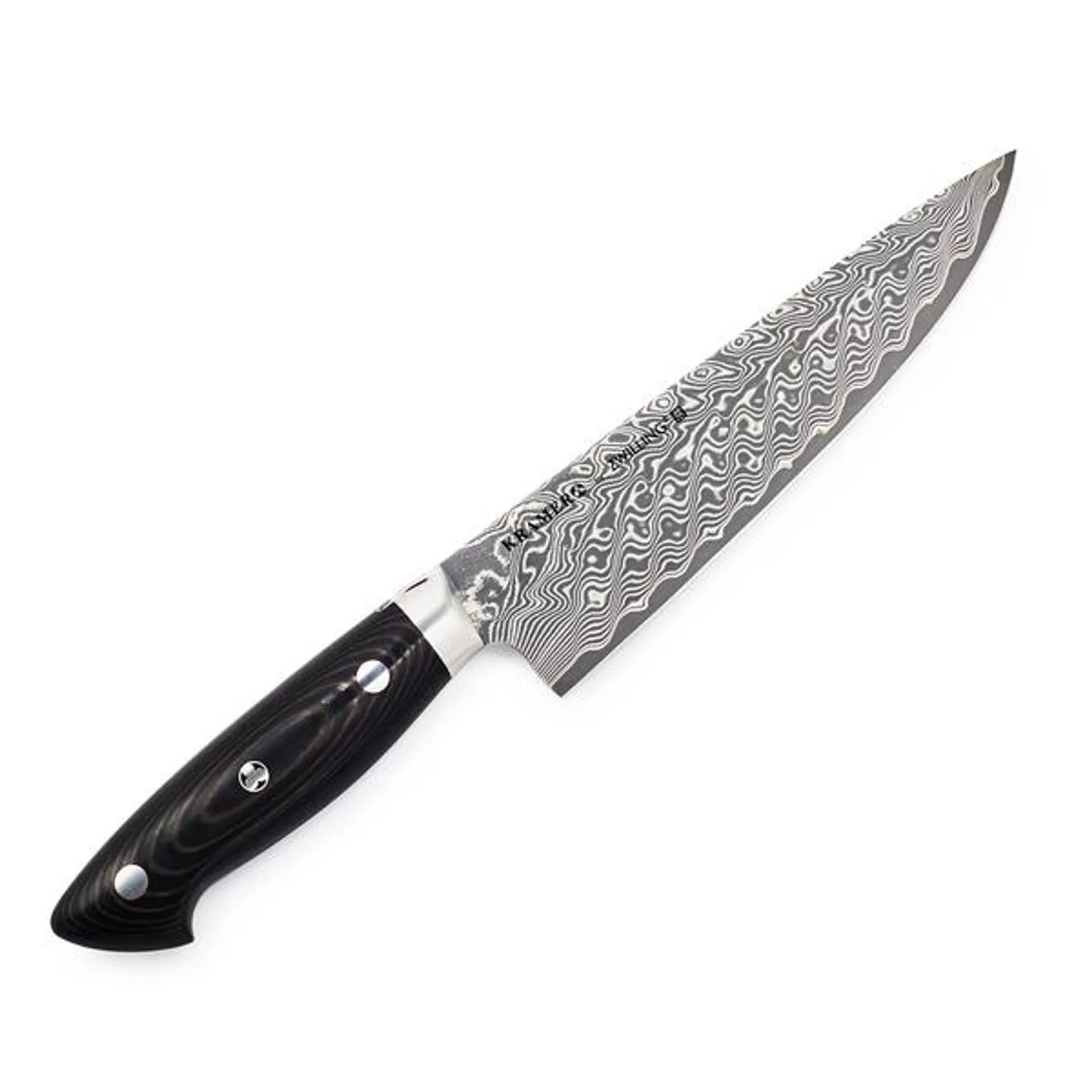 Bob Kramer Stainless Damascus Narrow Chef’s Knife by Zwilling J.A. Henckels, 8"