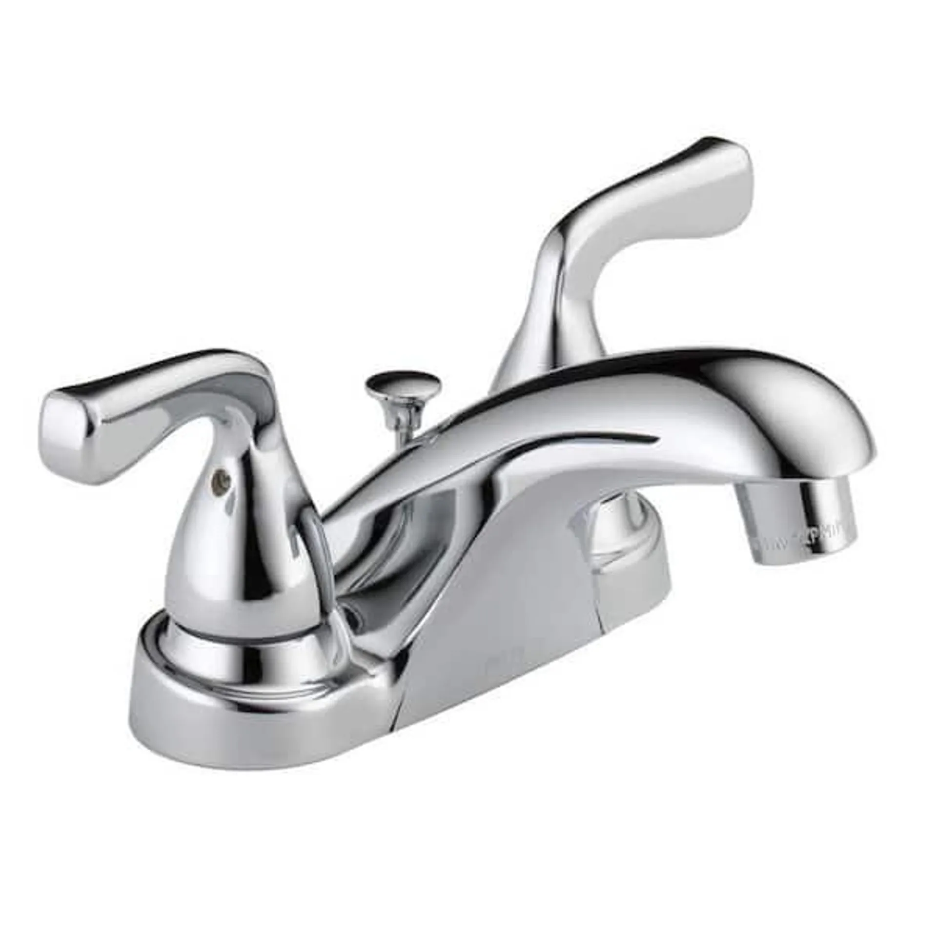 Foundations 4 in. Centerset Double Handle Bathroom Faucet in Polished Chrome