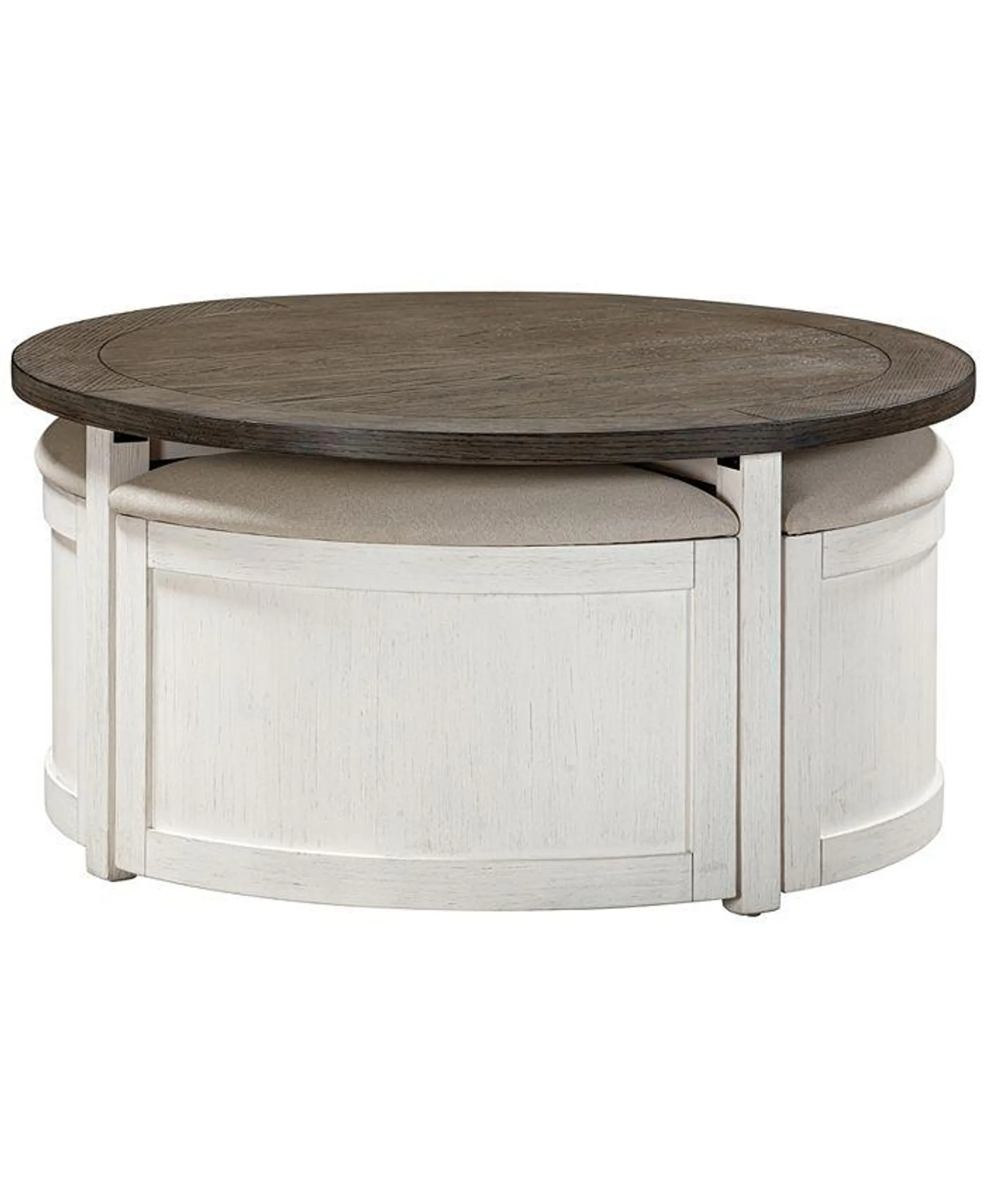 Dawnwood 42" Wood Round Cocktail Nesting Table, Created for Macy's