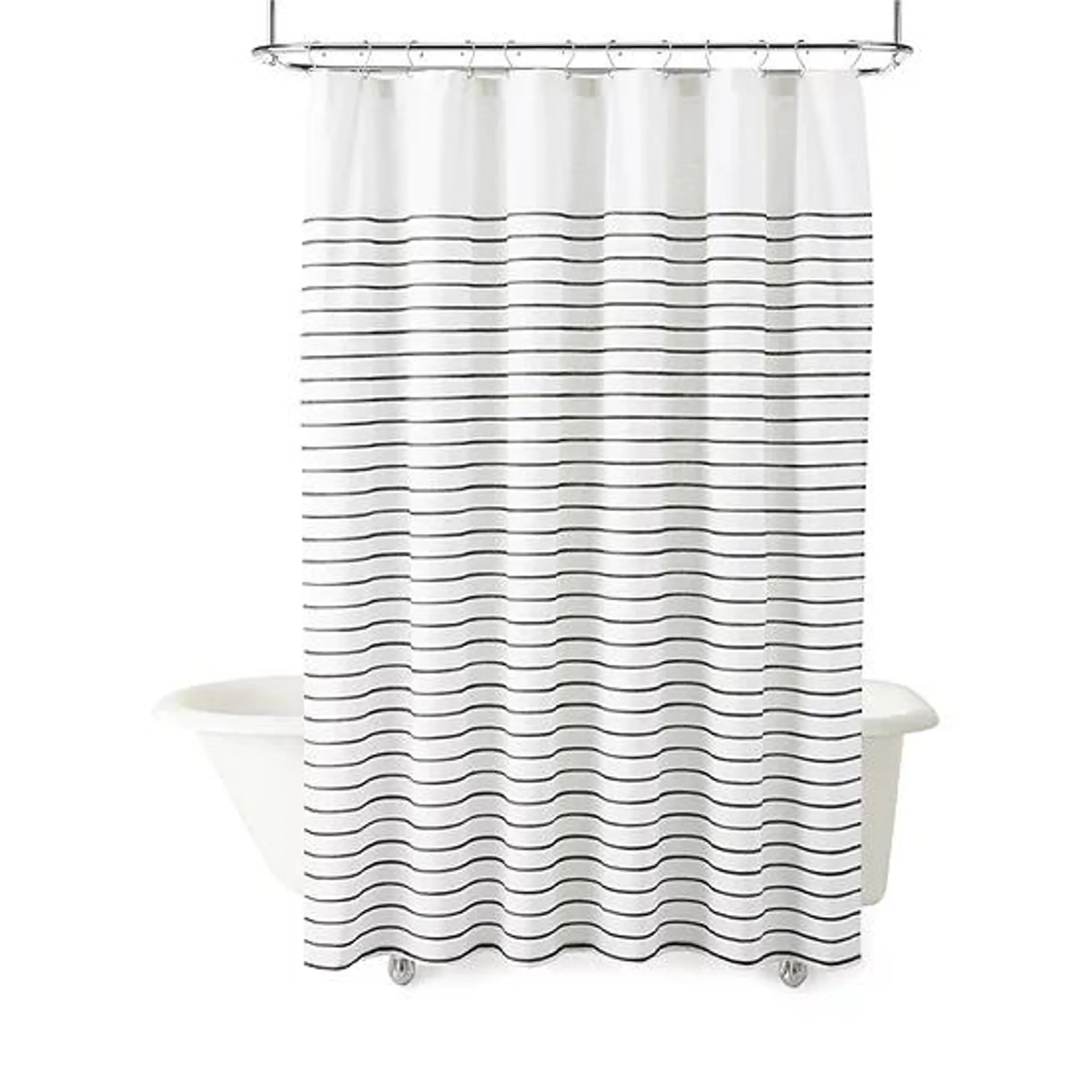 Liz Claiborne Painterly Stripe Shower Curtain