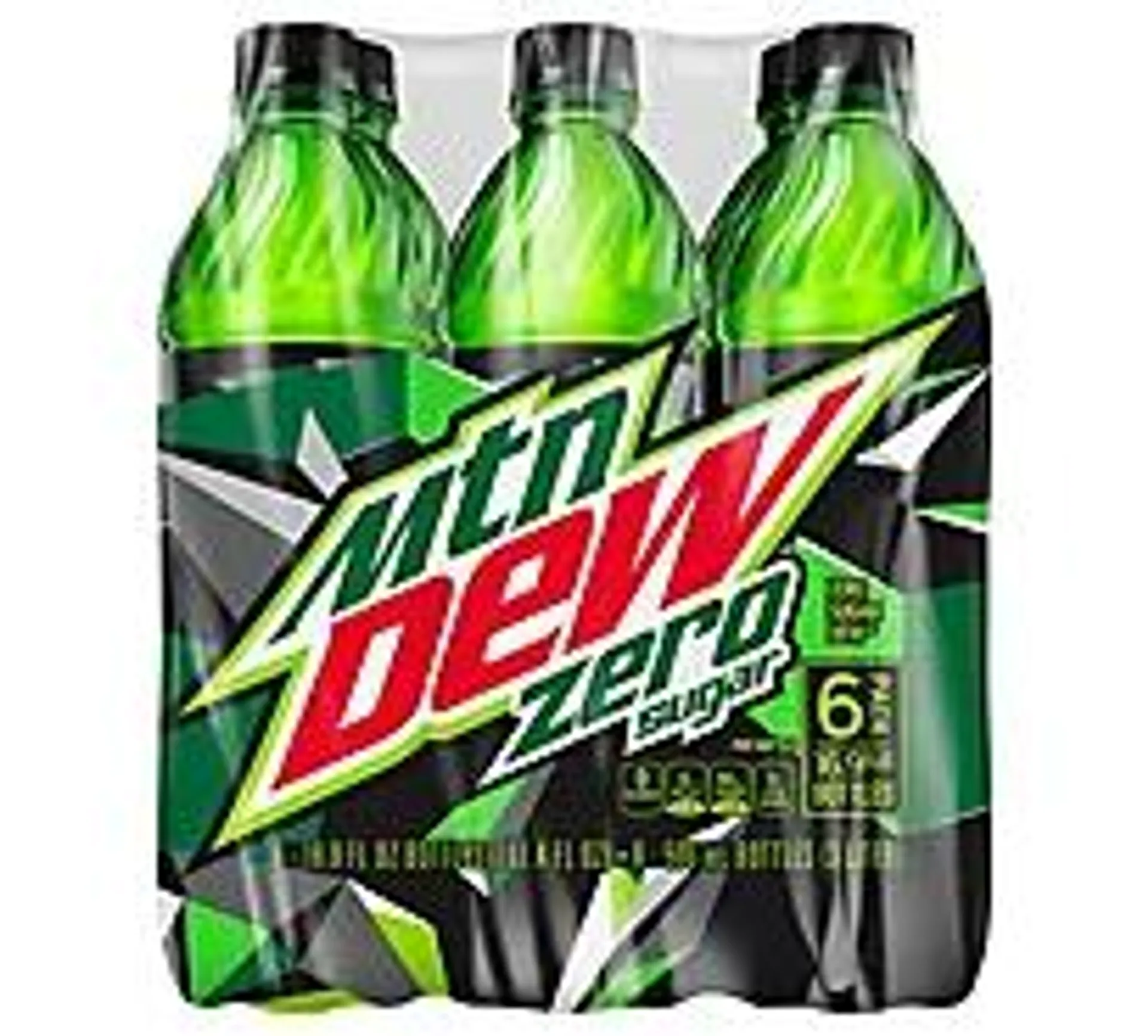 Mountain Dew Soda Zero Sugar - 6-16.9 Fl. Oz.