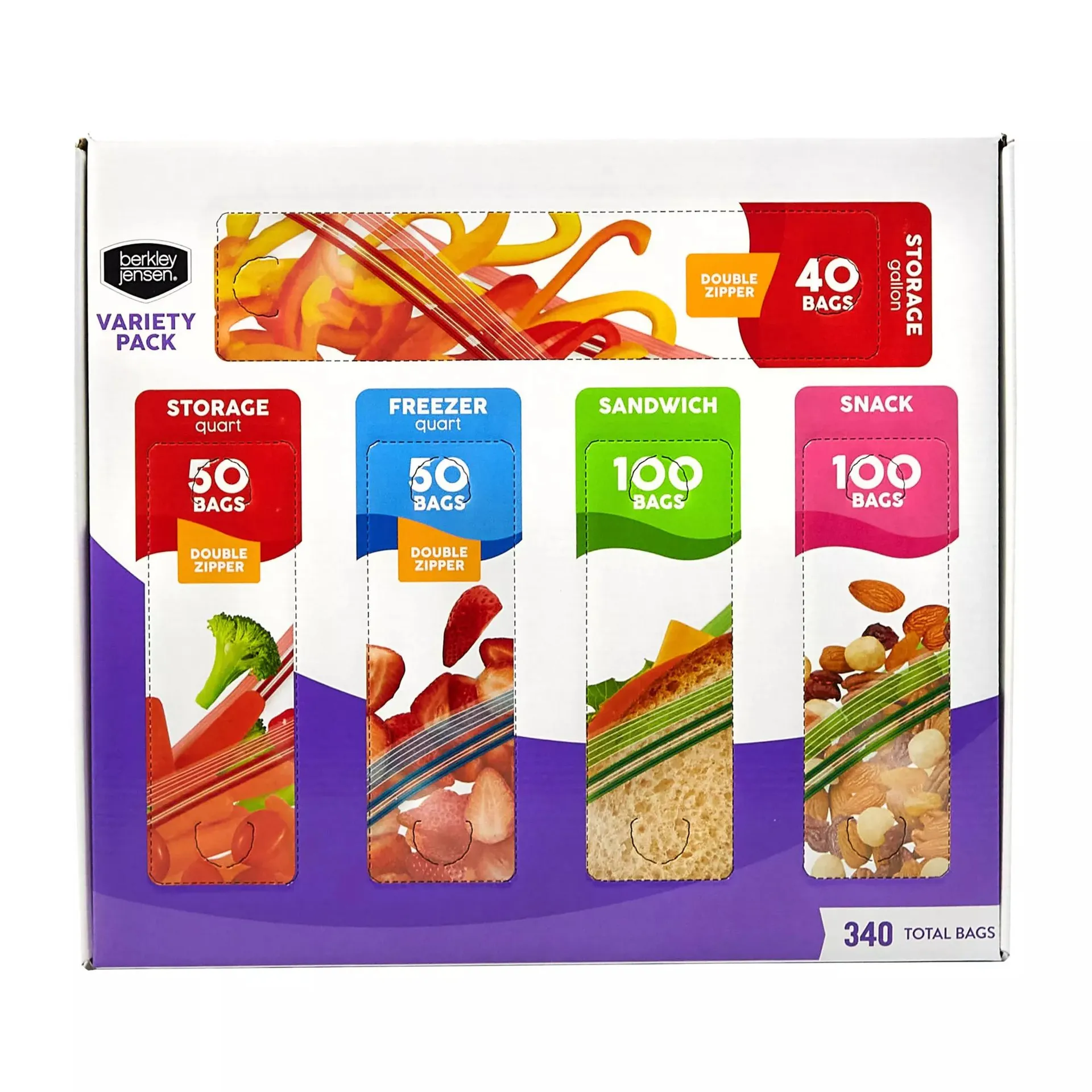 Berkley Jensen Food Storage Variety Pack, 340 ct.