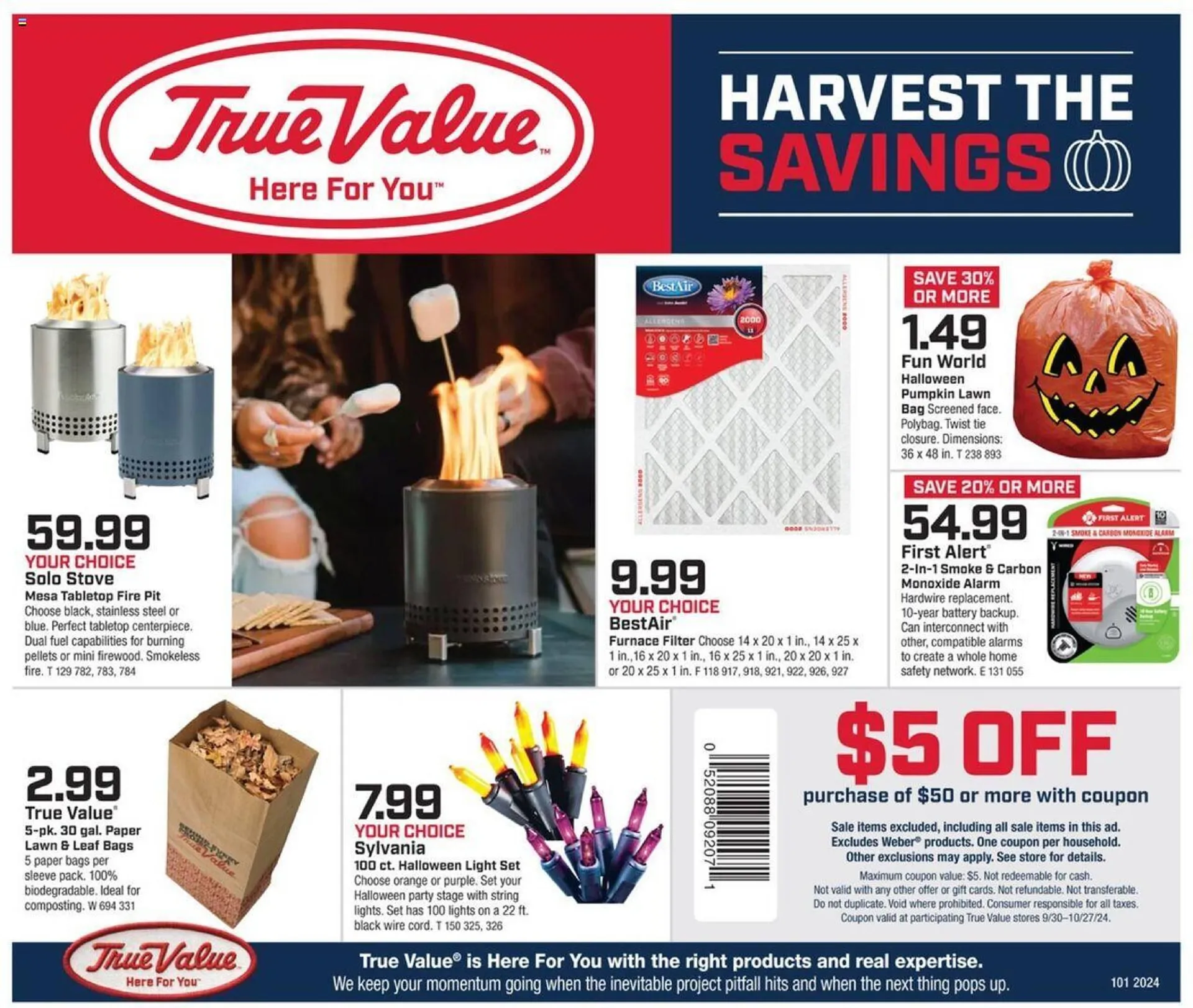 Weekly ad True Value Weekly Ad from September 27 to October 27 2024 - Page 1