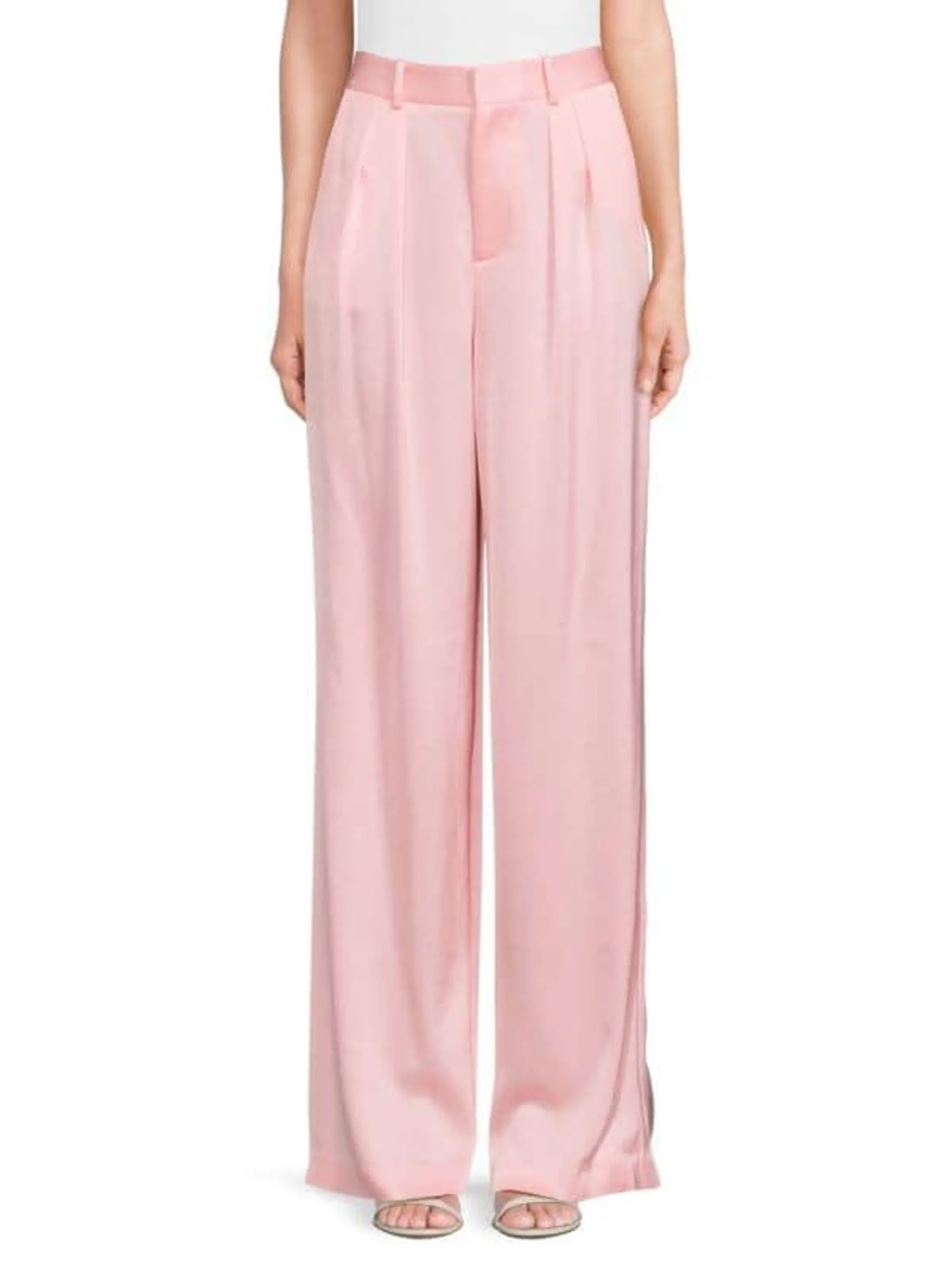 Pompey Satin Wide Leg Pants