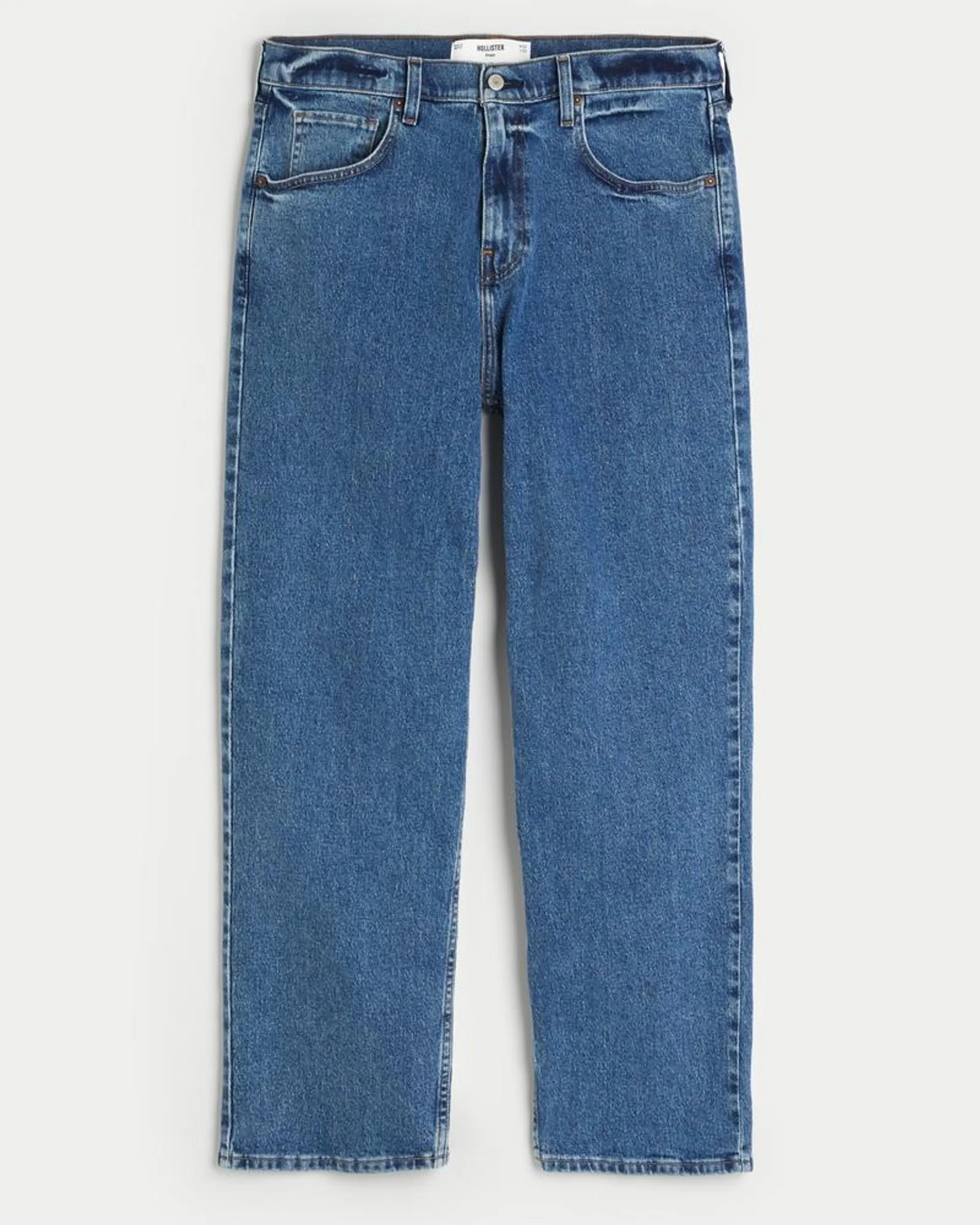 Medium Wash Baggy Jeans