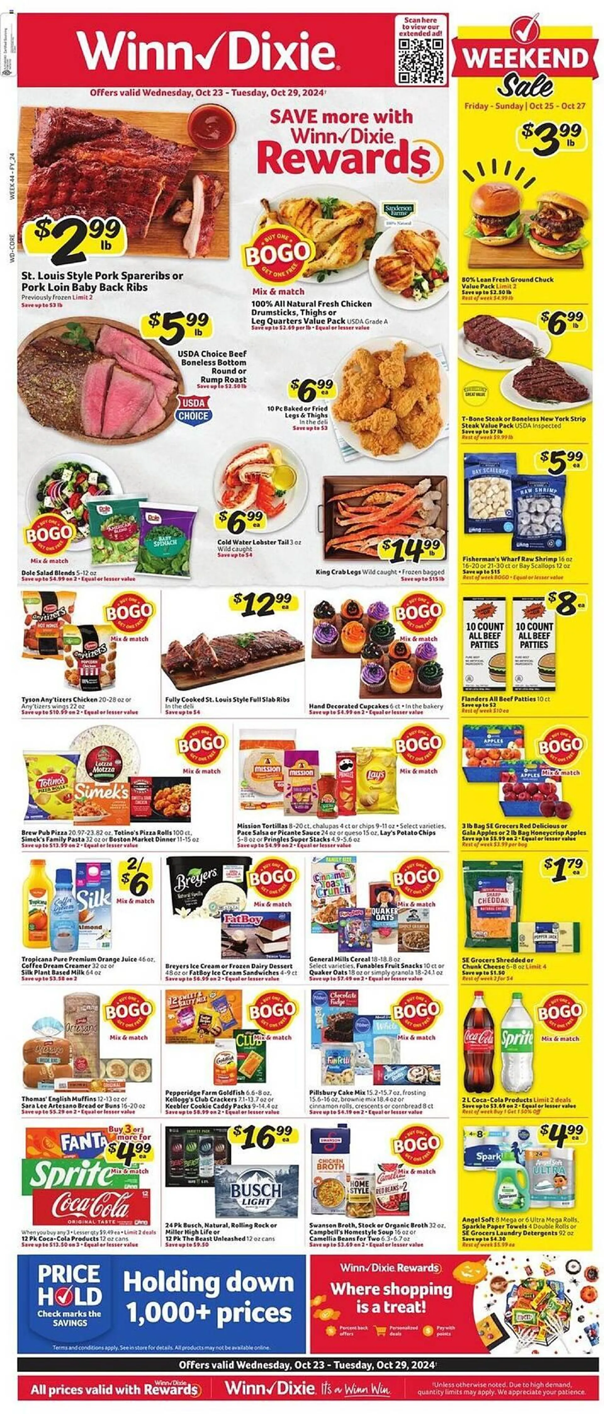 Weekly ad Winn Dixie Weekly Ad from October 23 to October 29 2024 - Page 1