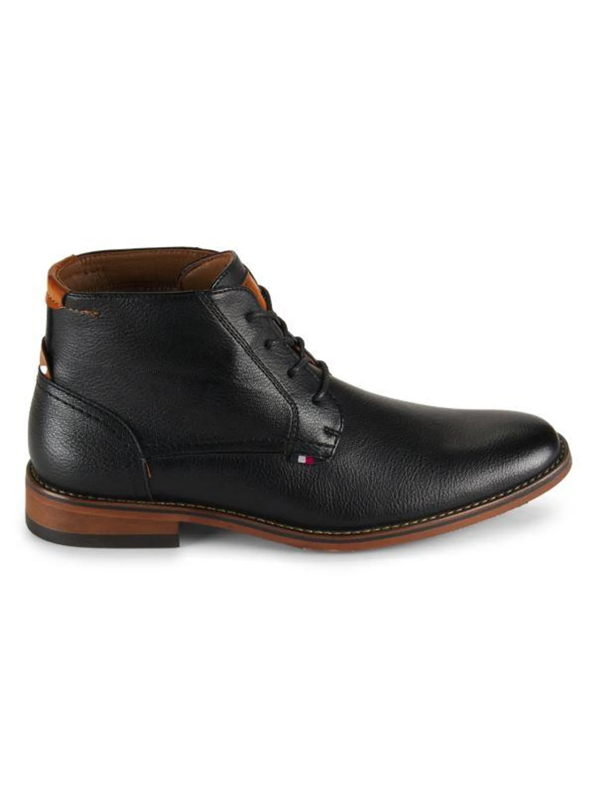 Leather High Top Derbys