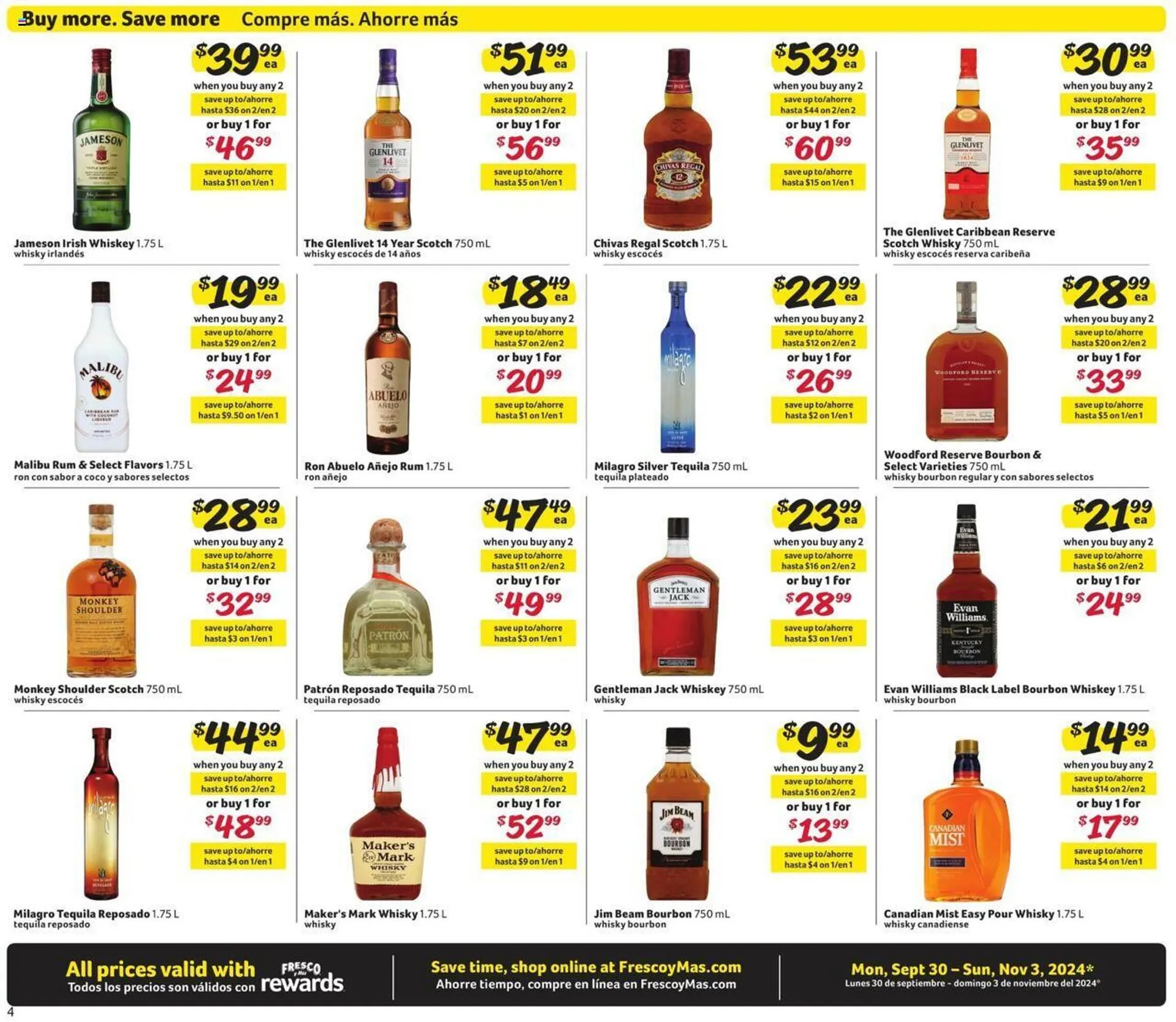 Weekly ad Fresco y Más Weekly Ad from September 30 to November 3 2024 - Page 4