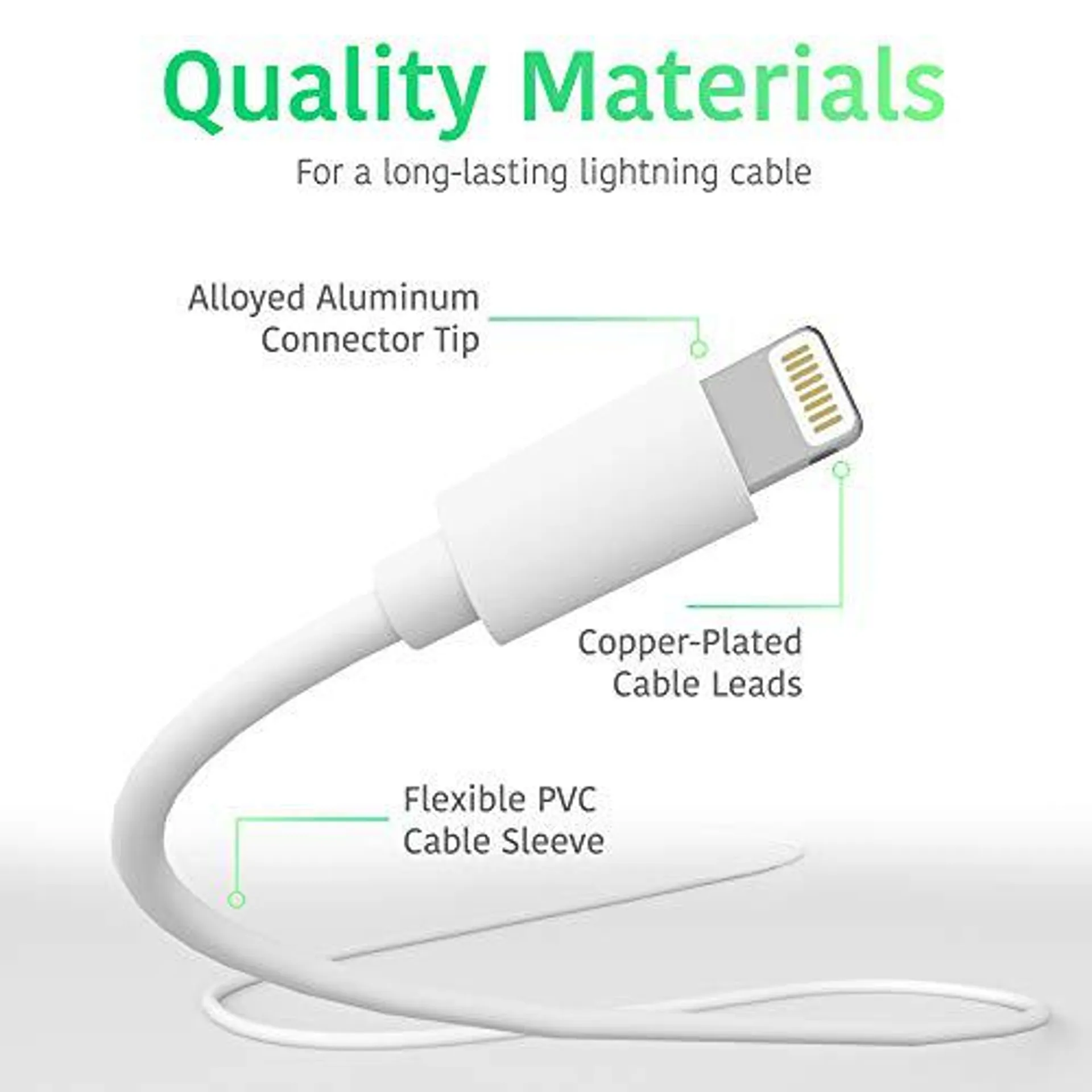 TALK WORKS iPhone Charger Lightning Cable 10ft Long Heavy Duty Cord MFI Certified for Apple iPhone 13, 12, 11 Pro/Max/Mini, XR,