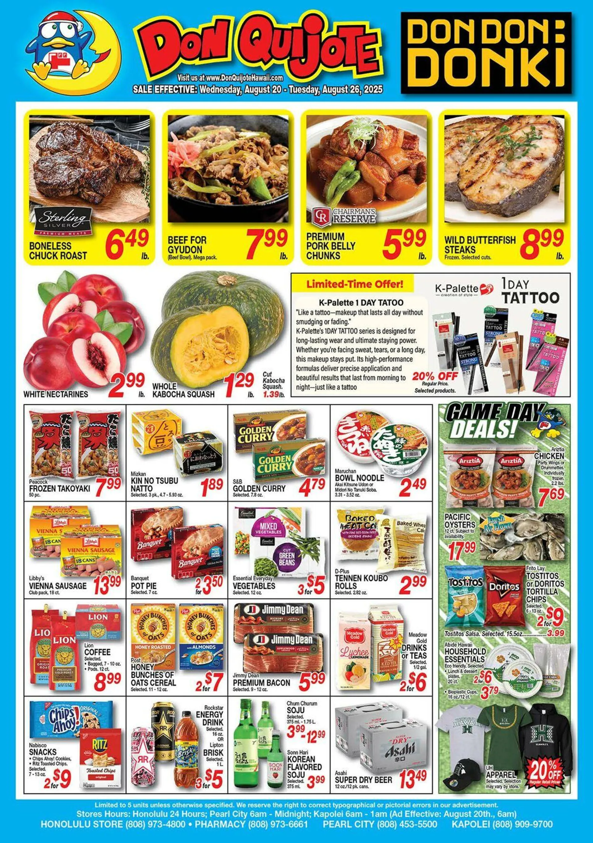 Weekly ad Don Quijote Hawaii from August 20 to August 26 2025 - Page 1