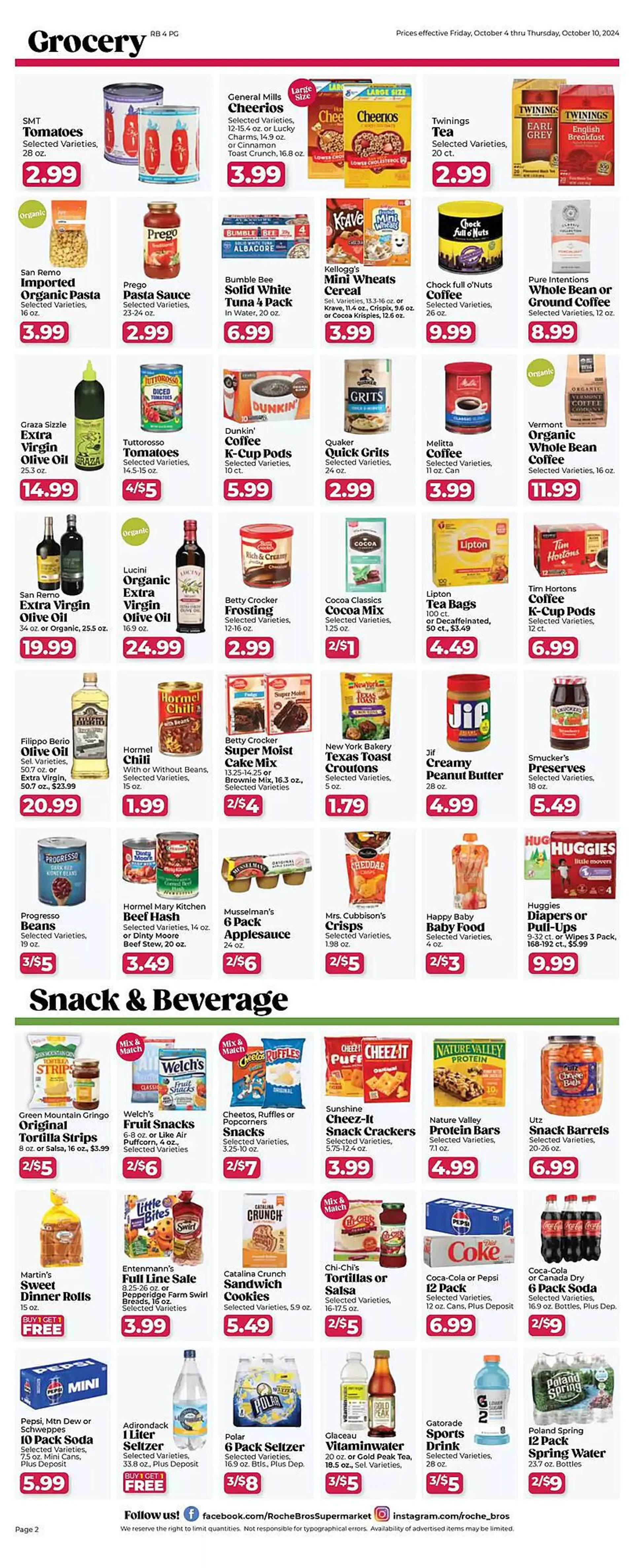 Weekly ad Roche Bros Weekly Ad from October 4 to October 18 2024 - Page 3