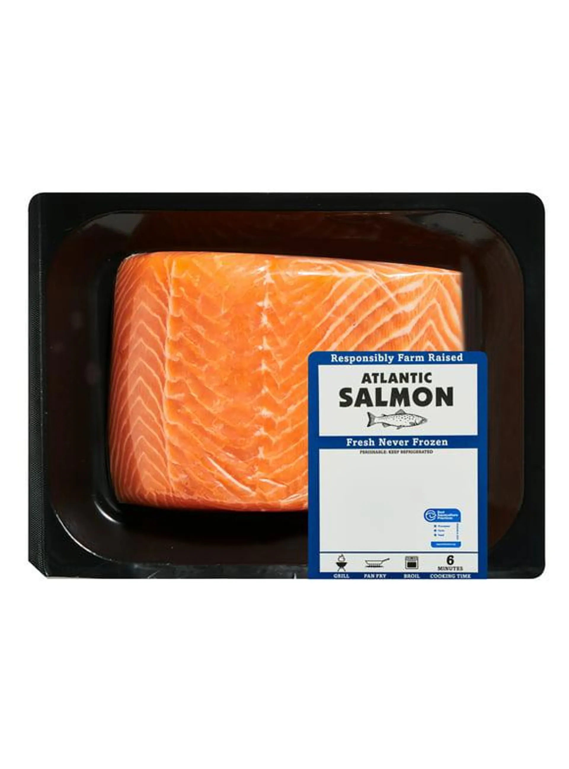 Fresh Atlantic Salmon Portions, 0.70 - 1.1 lb