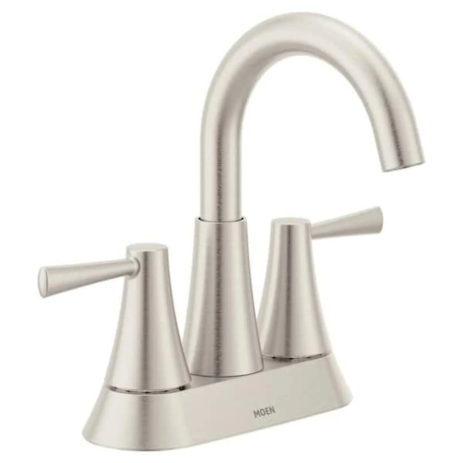 Ronan 4 in. Centerset 2-Handle Bathroom Faucet in Spot Resist Brushed Nickel