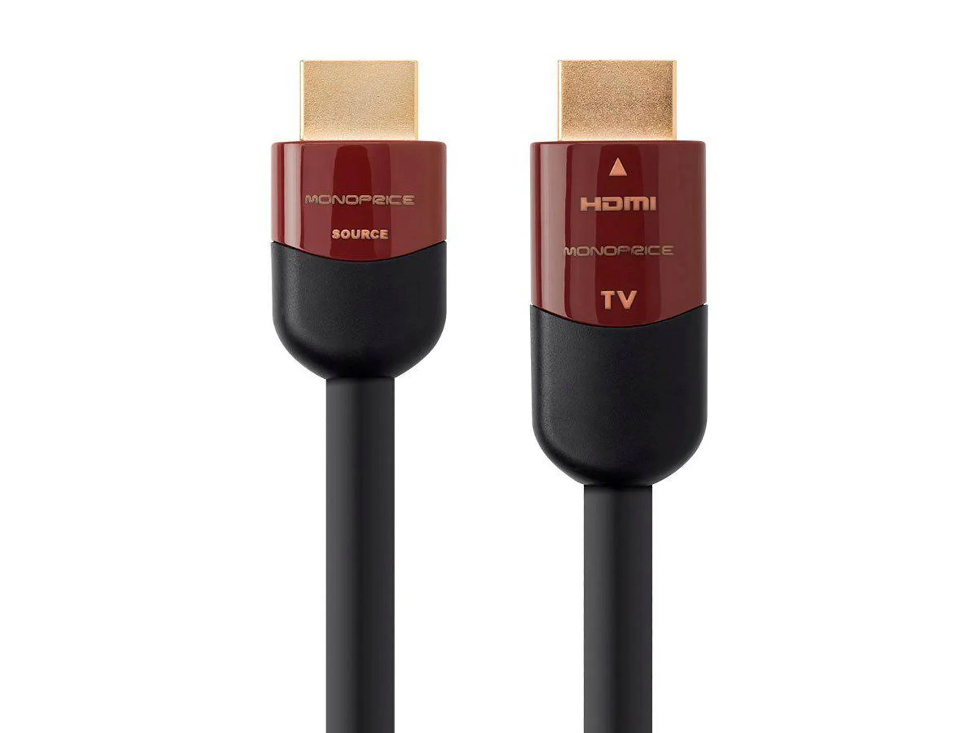 Monoprice 4K High Speed HDMI Cable - 4K@60Hz, 18Gbps, HDR, CL2 In-Wall Rated, Active, 30ft, Black