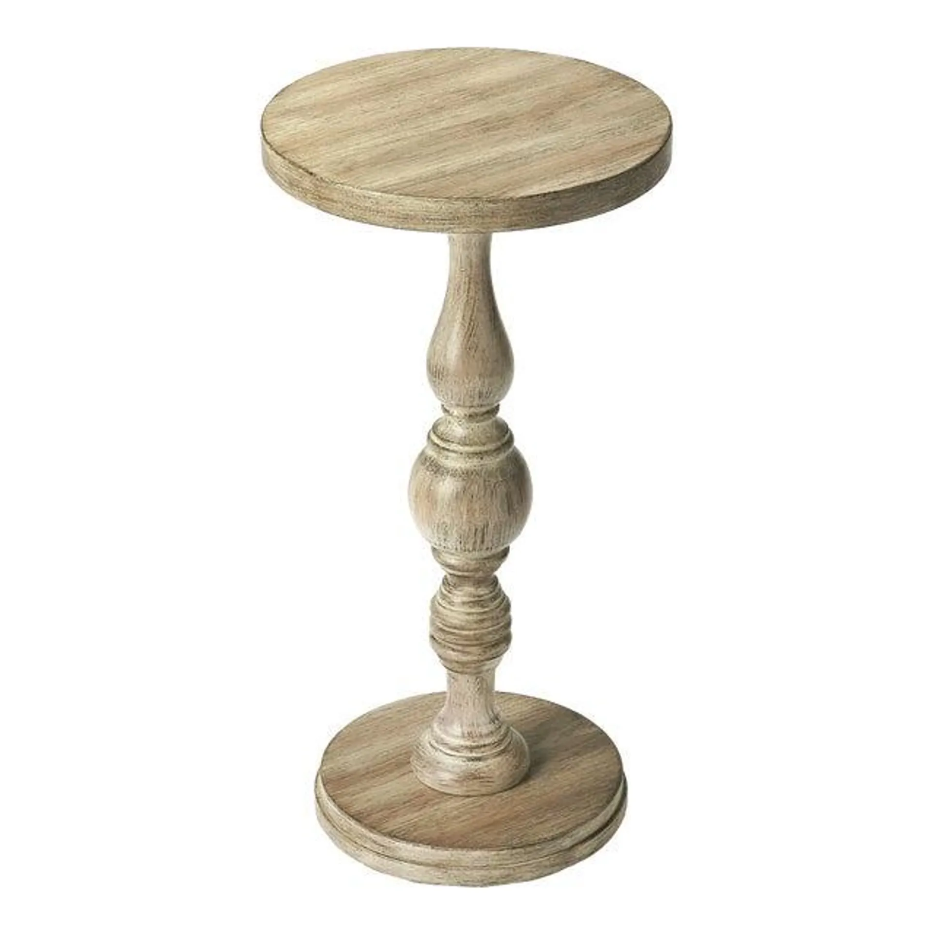 Camilla Pedestal Table, Gray