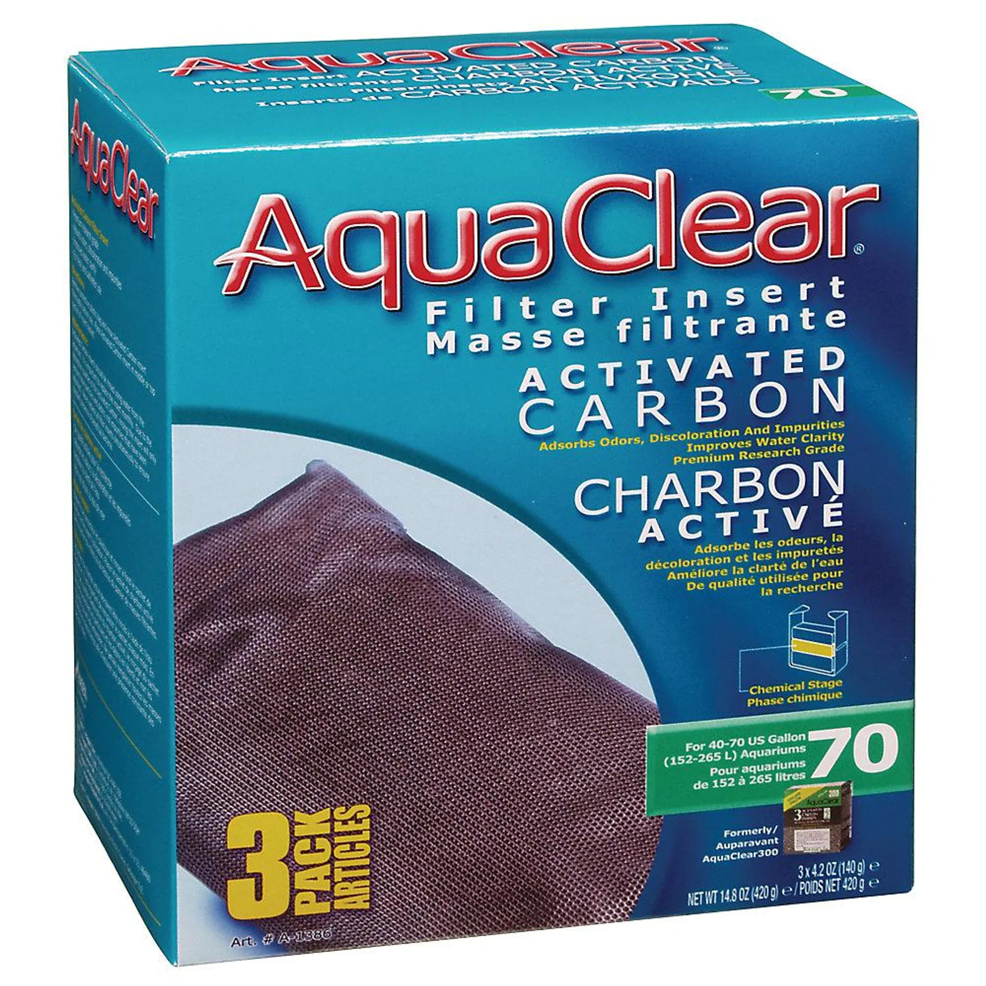 Aqua Clear 70 Fluval Carbon - 3pk