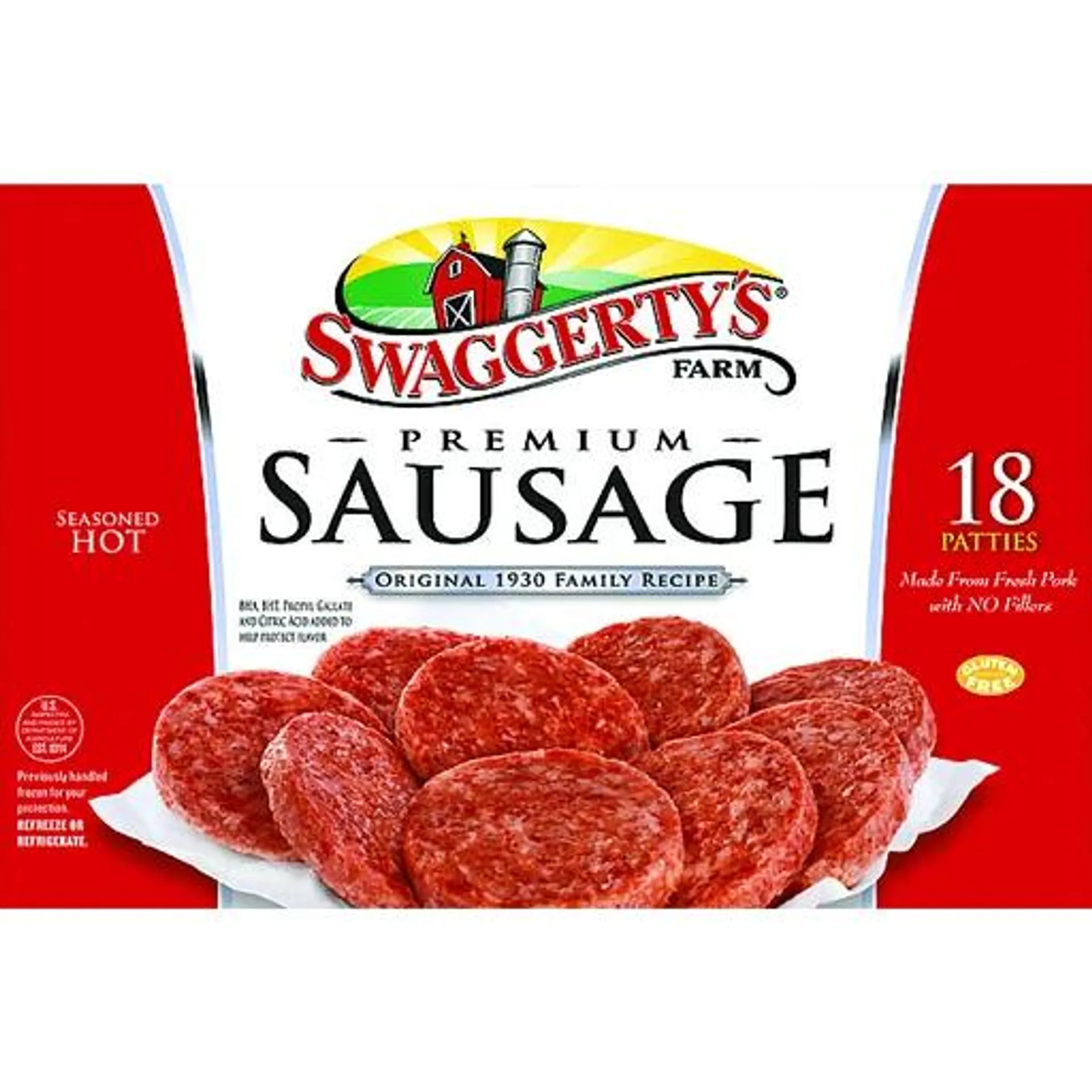 Swaggerty 18 Count Hot Country Sausage