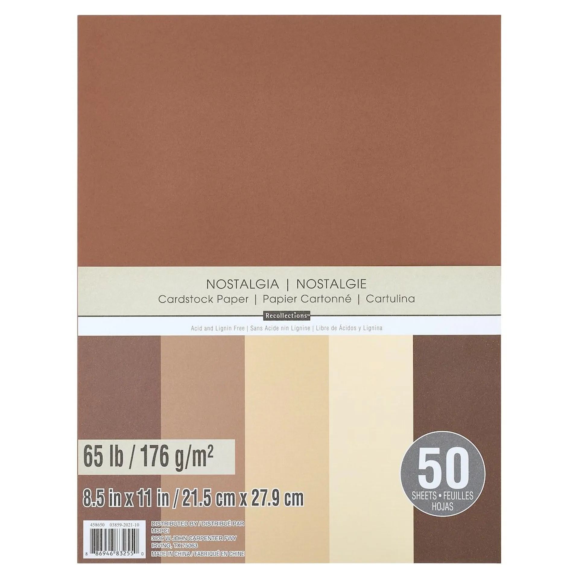 Nostalgia 8.5" x 11" Cardstock Paper by Recollections™, 50 Sheets