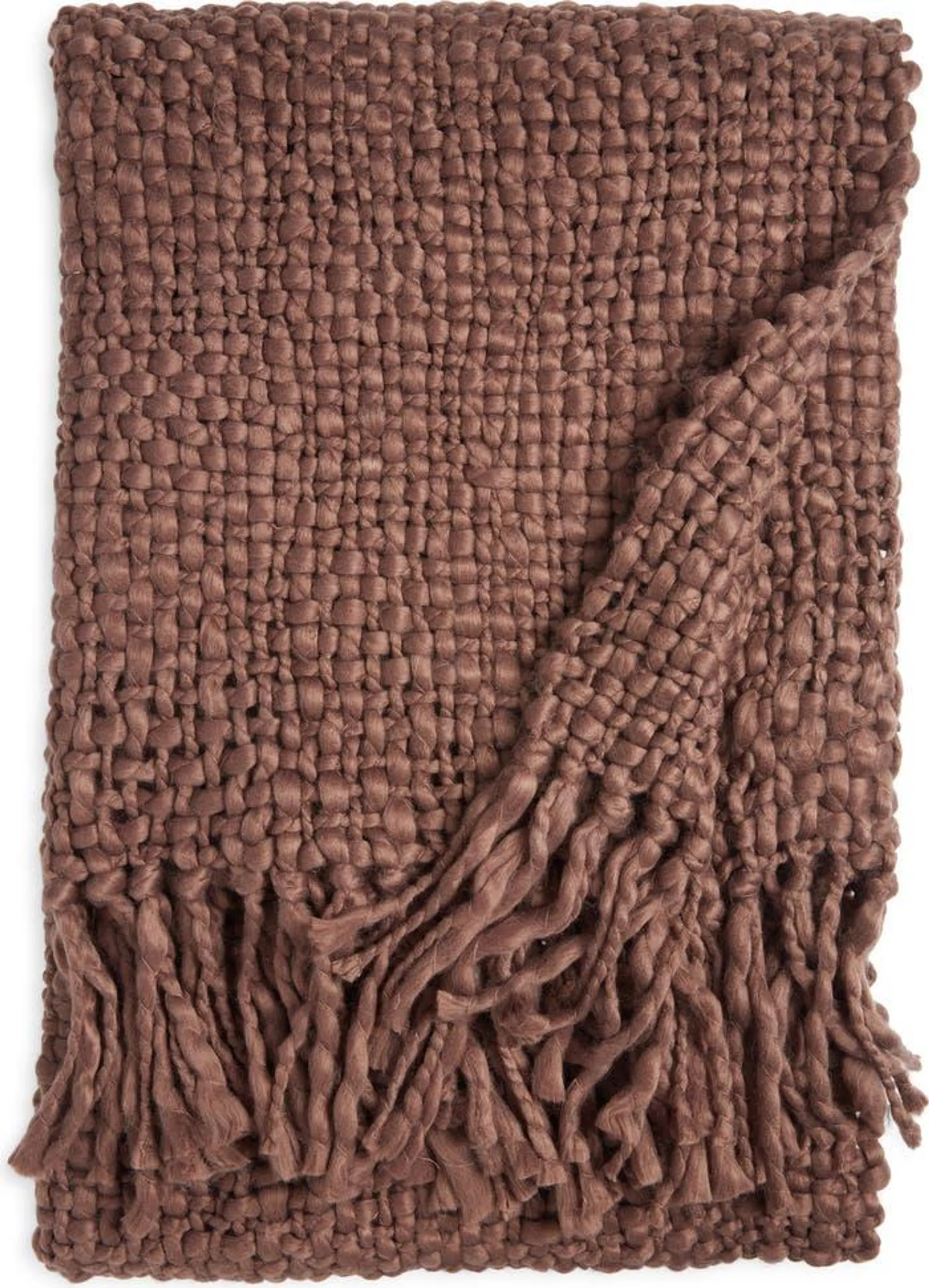 Chunky Handwoven Throw Blanket