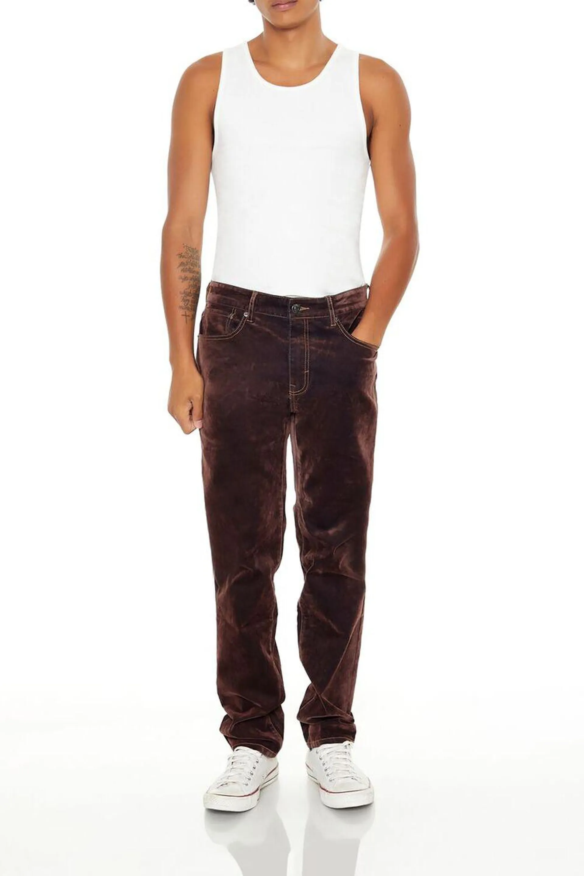 Textured Slim-Fit Jeans