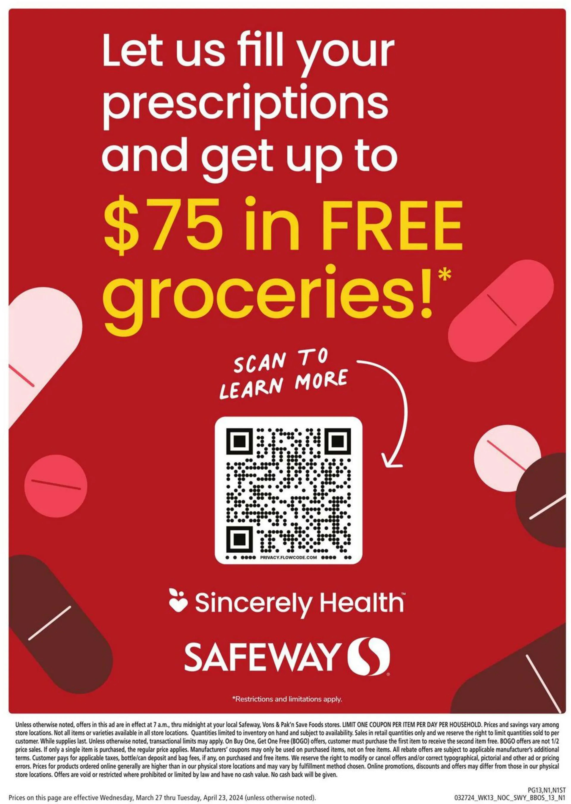 Weekly ad Safeway Current weekly ad from March 27 to April 23 2024 - Page 13