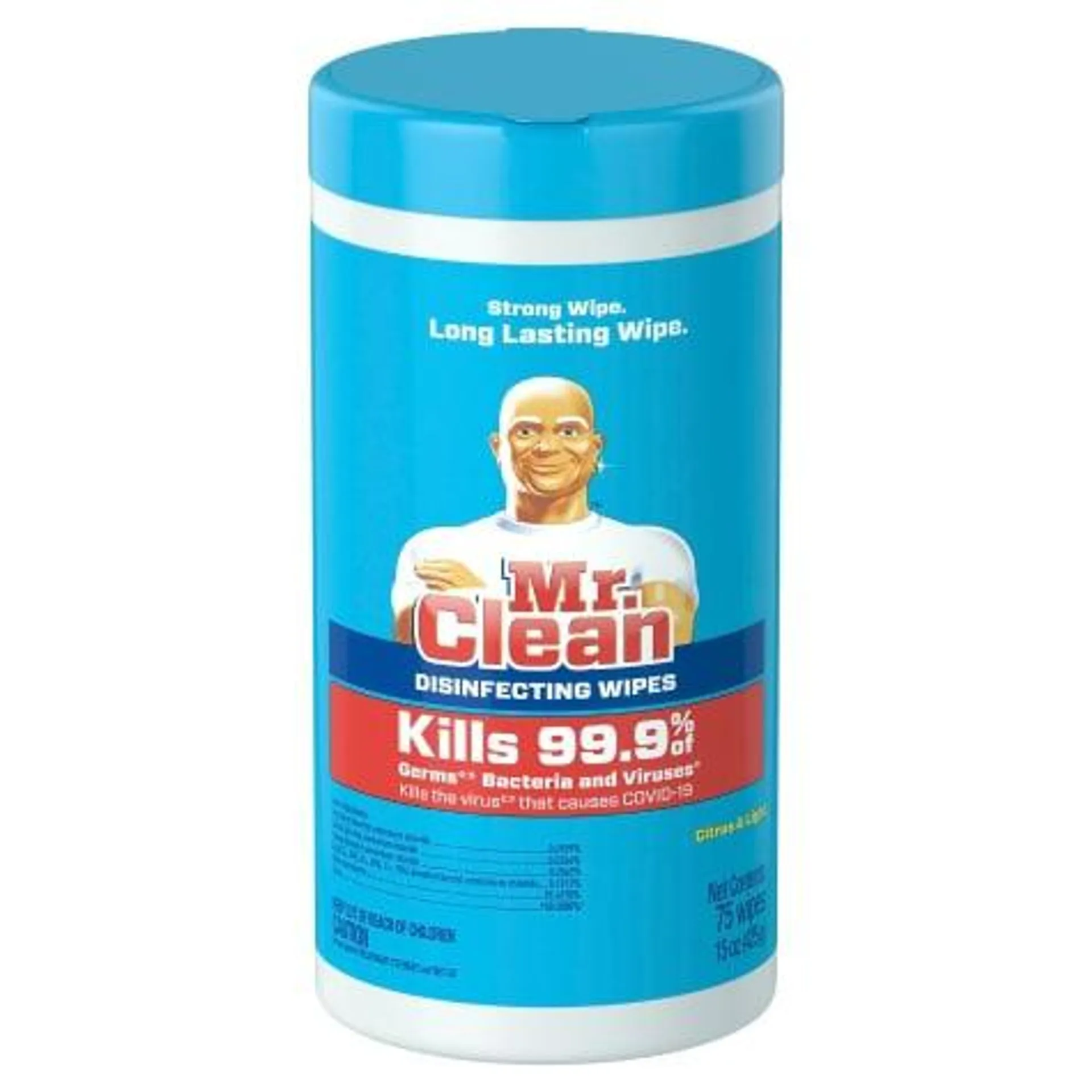 Mr. Clean Disinfecting Wipes, Citrus Scent, 75 count