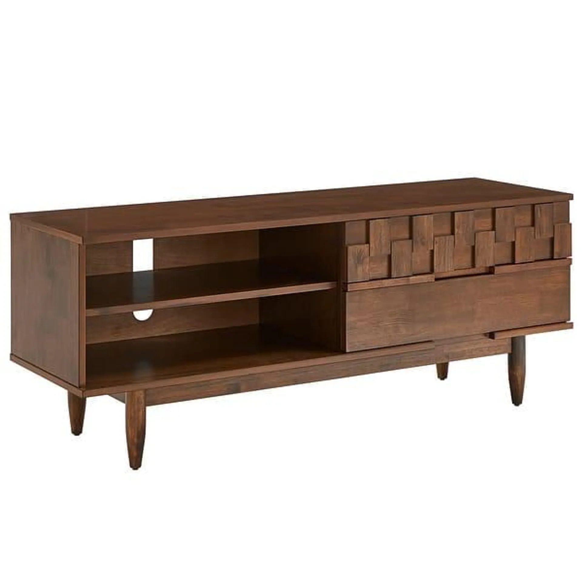 Kieran Mid-Century Wood 2-Drawer TV Stand by iNSPIRE Q Modern - 59-Inch