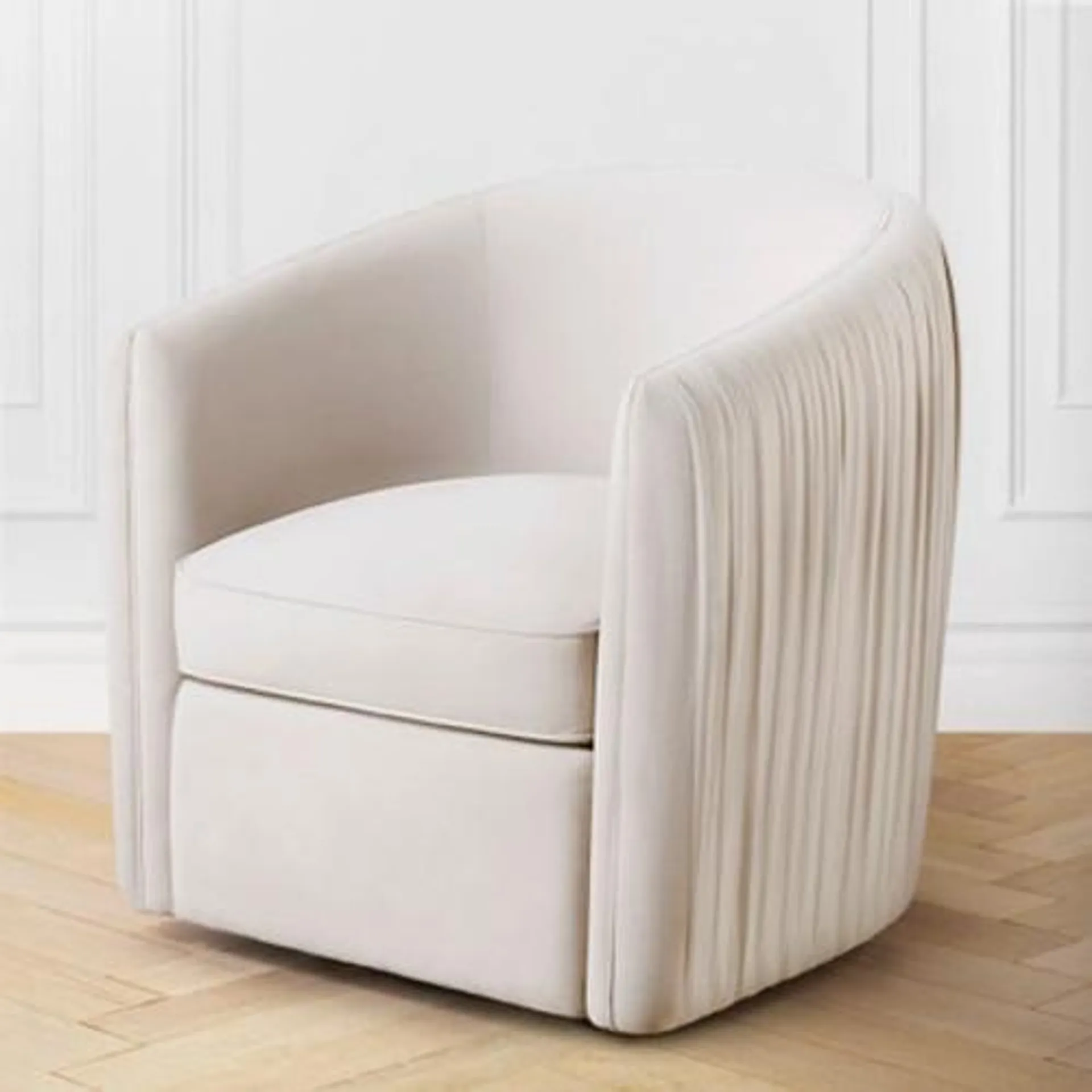 Aria Pleated Swivel Chair