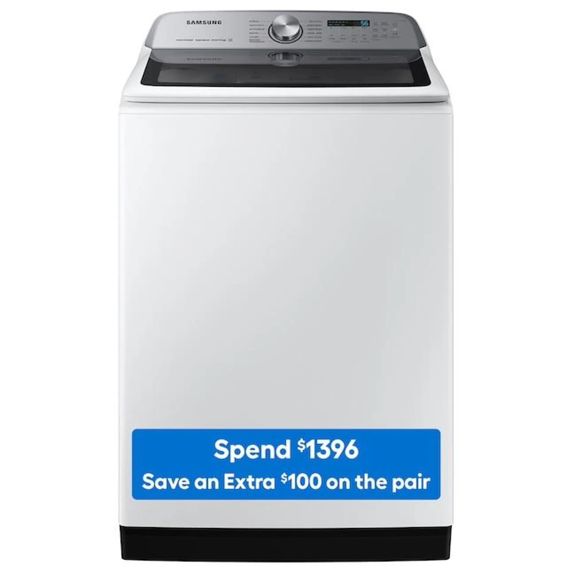 Samsung 5.2-cu ft High Efficiency Impeller Smart Top-Load Washer (White) ENERGY STAR