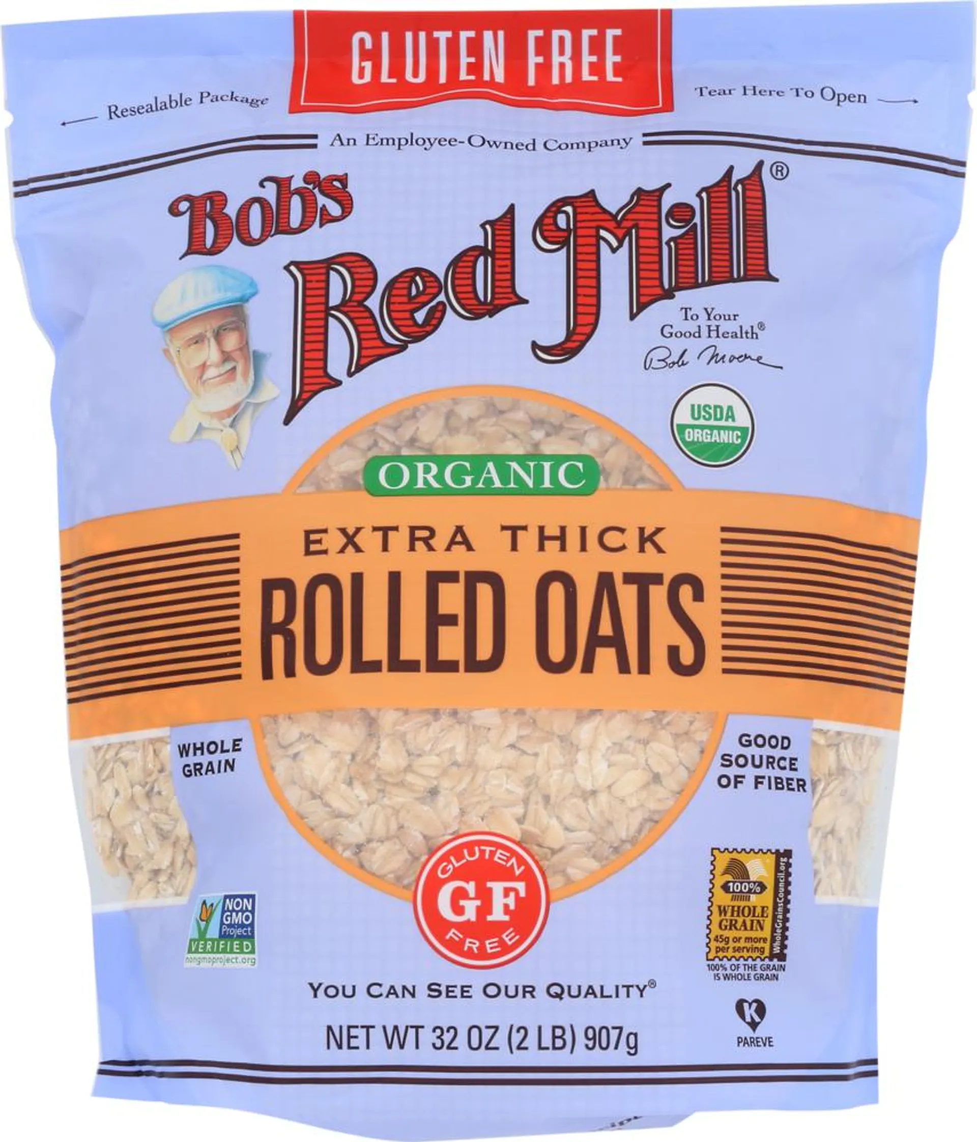 Organic Thick Rolled Oats (GF)