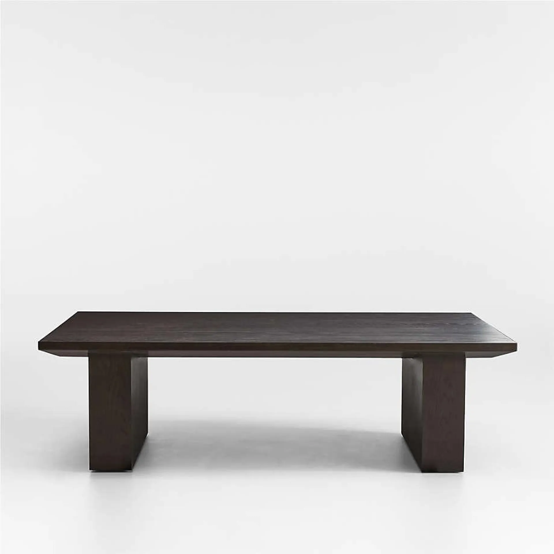 Van Charcoal Brown Wood Coffee Table by Leanne Ford