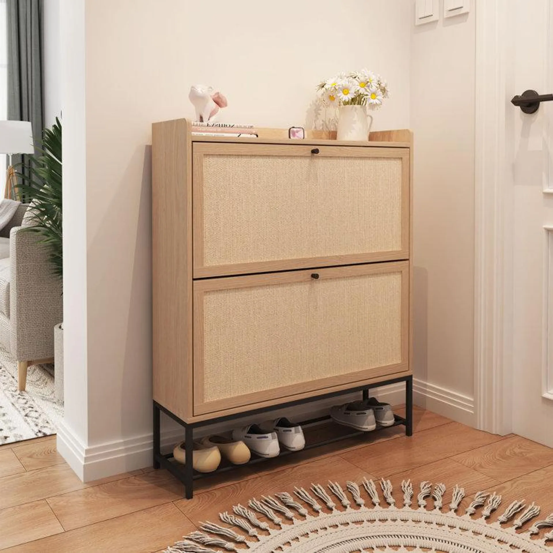 20 Pair Shoe Storage Cabinet