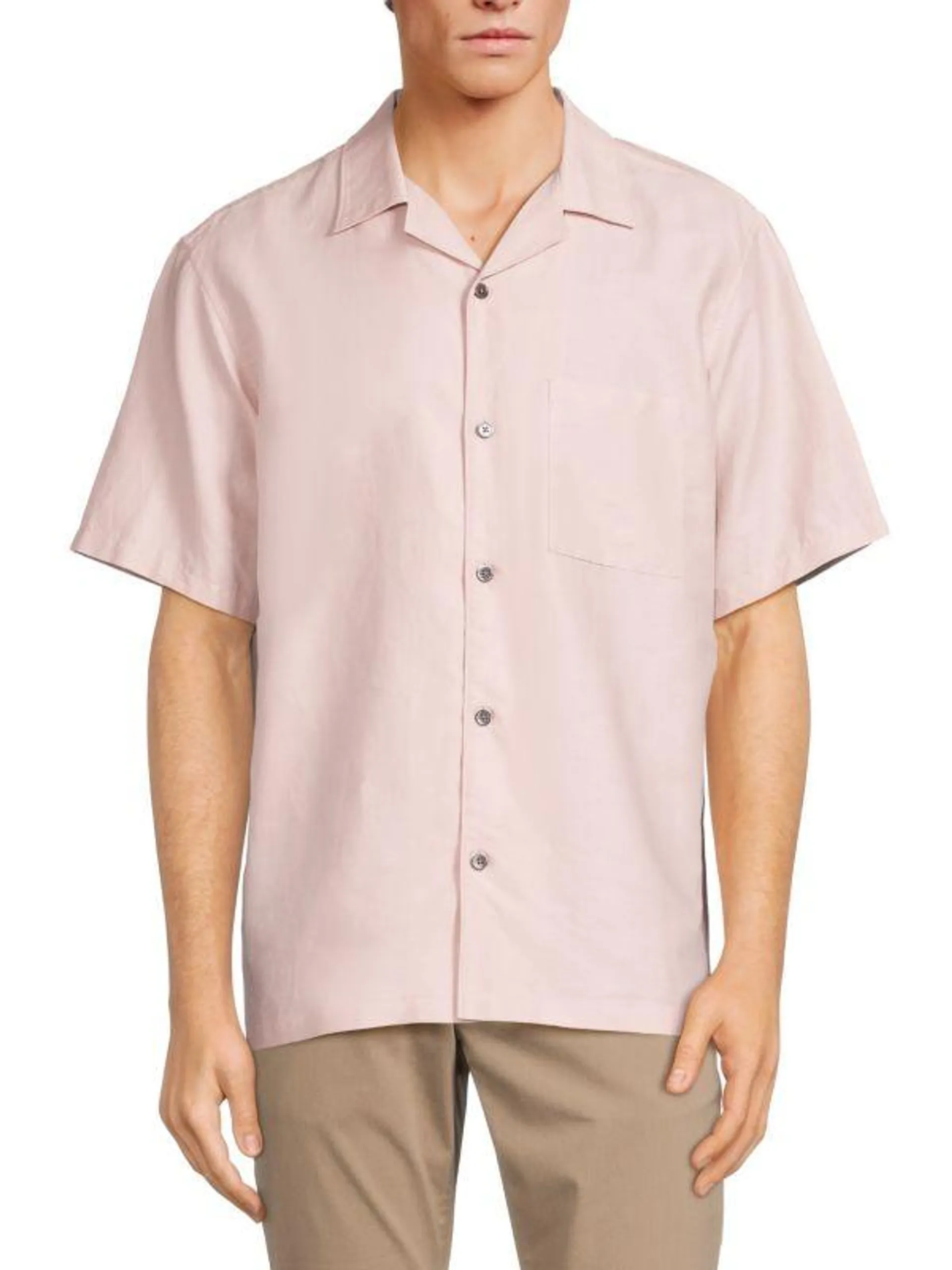 Noll Linen Blend Camp Shirt